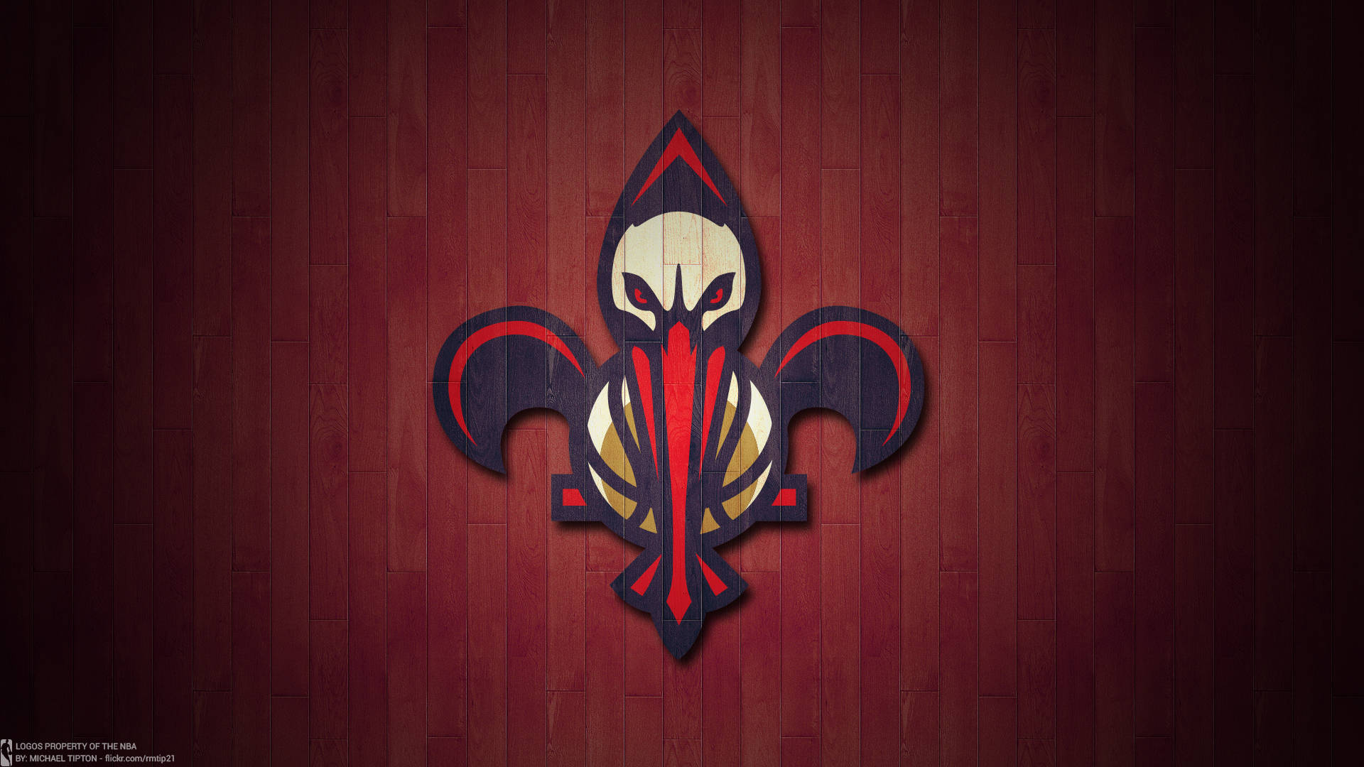 New Orleans Pelicans, fleur-de-lis logo, basketball, Full HD Desktop Wallpaper