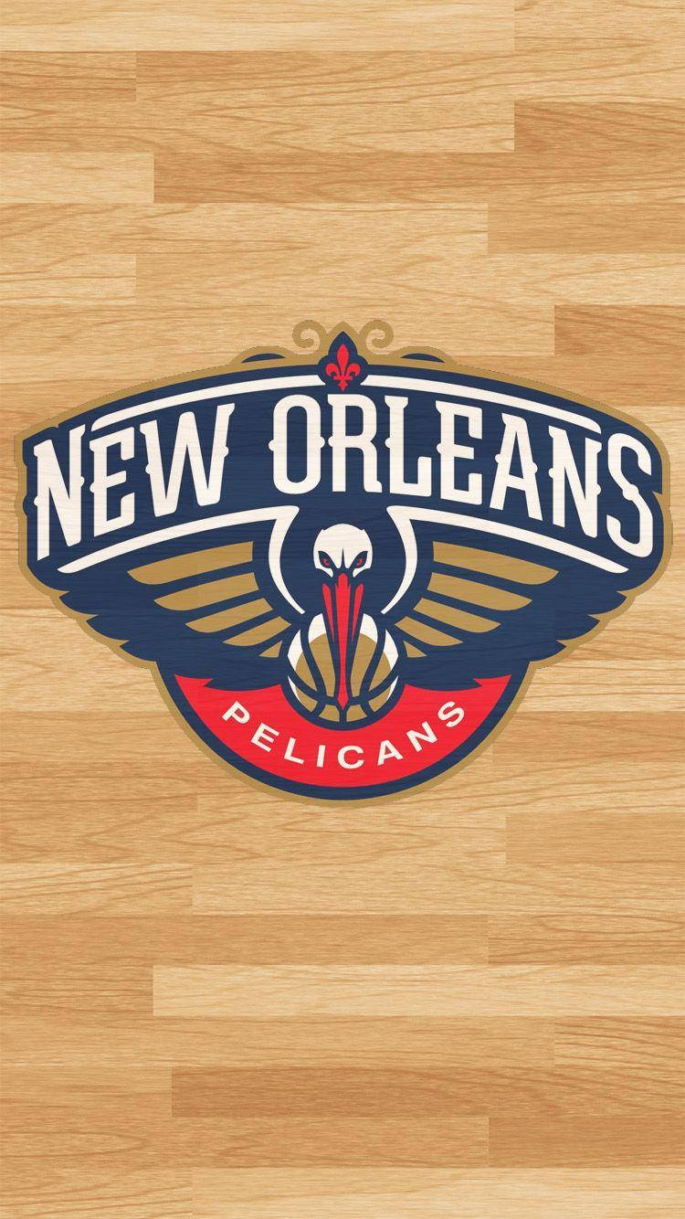 New Orleans Pelicans, light wood, basketball court floor, HD Phone Wallpaper