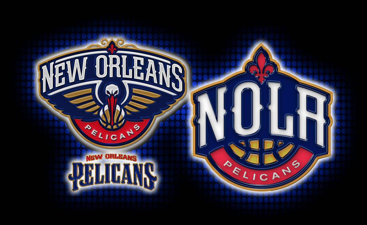 New Orleans Pelicans, double logo, pelican, SD Desktop Wallpaper
