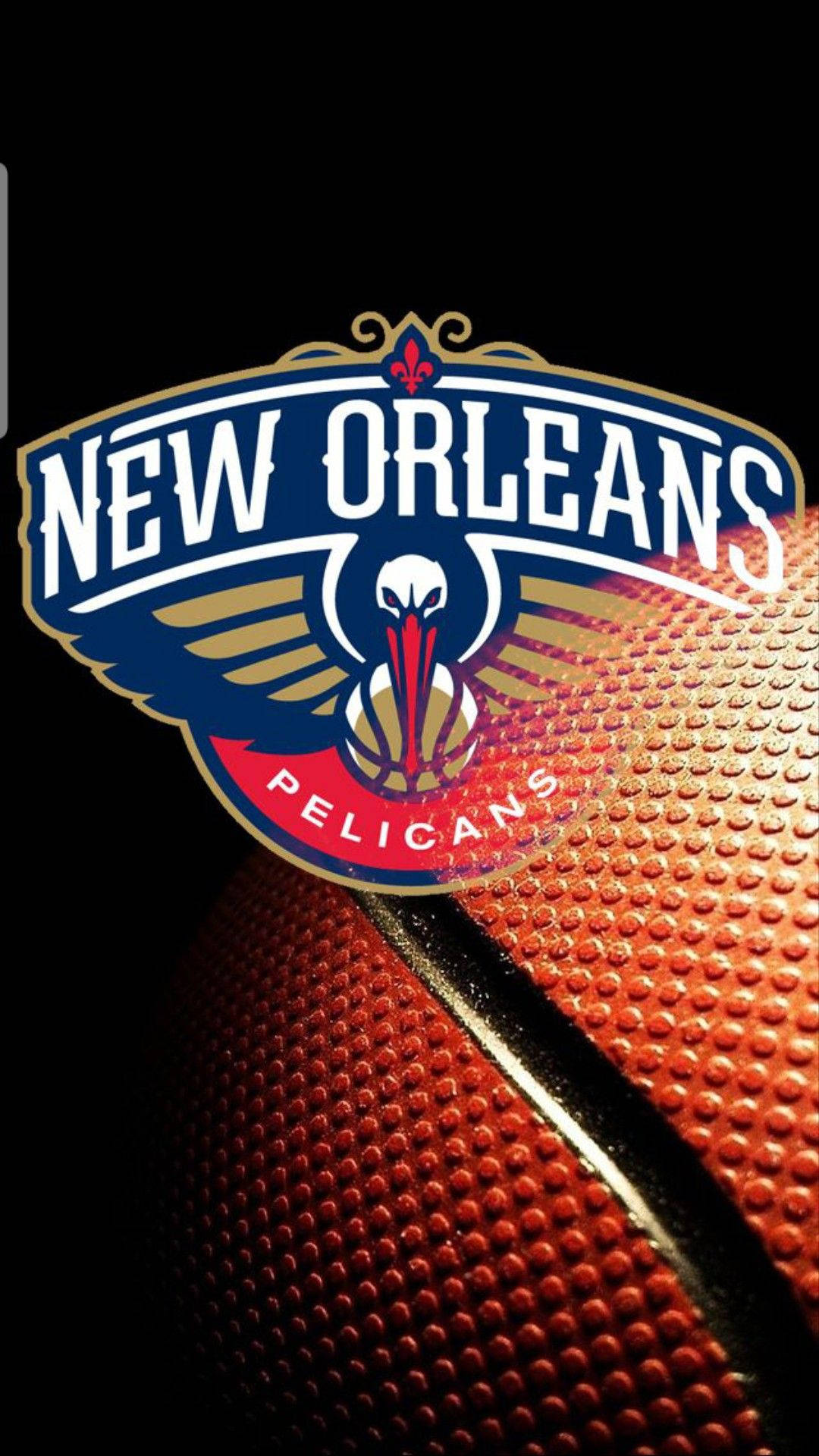 New Orleans Pelicans, logo, glowing, Full HD Phone Wallpaper