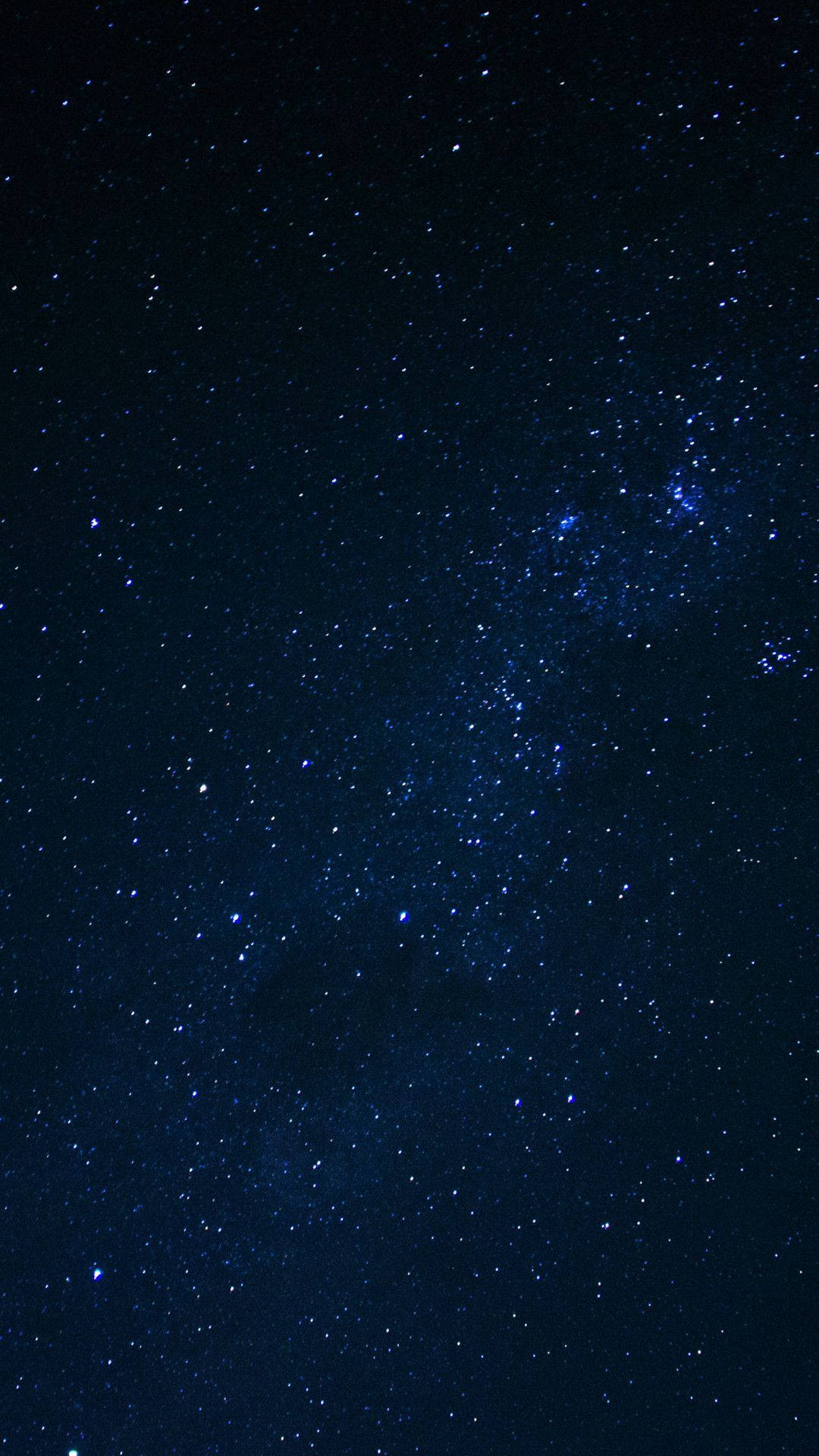 night sky, twinkling stars, glowing nebula, Full HD Phone Wallpaper