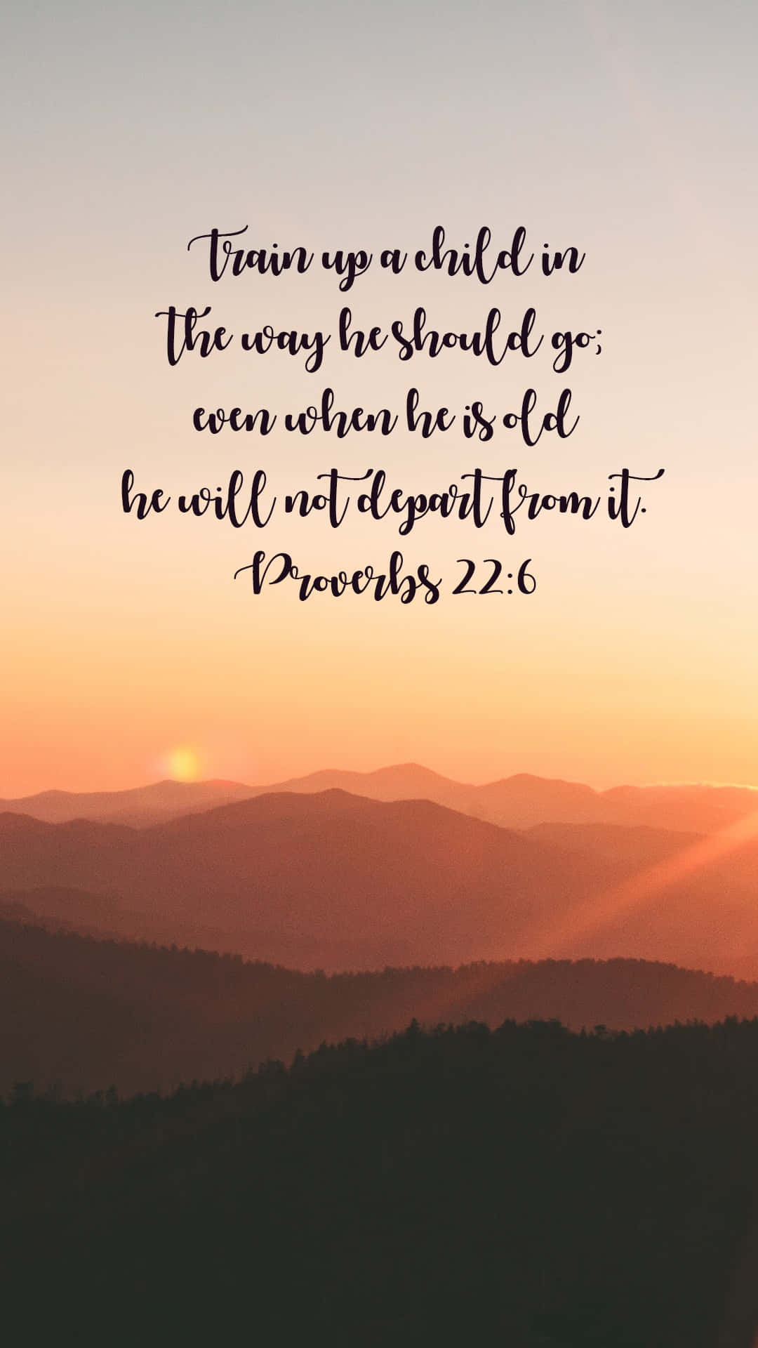 New Testament, mountain sunset, warm orange hues, Full HD Phone Wallpaper