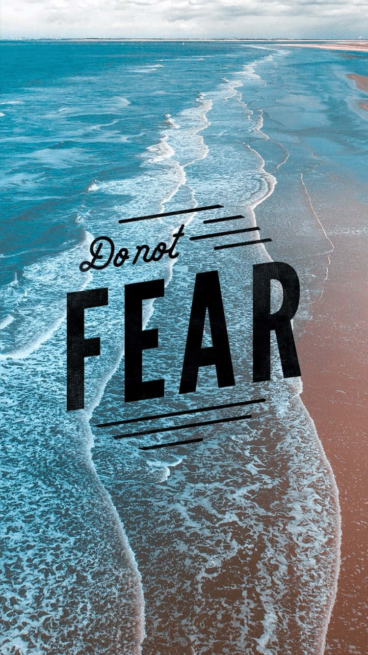 New Testament, Do not FEAR, vibrant turquoise ocean, HD Phone Wallpaper