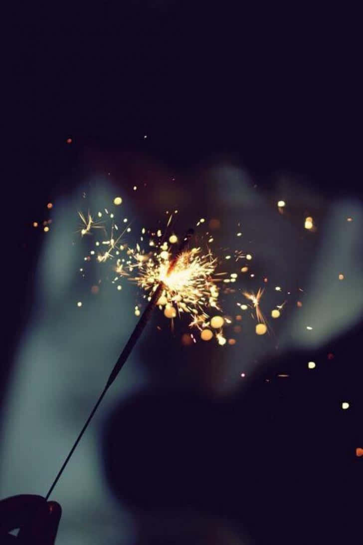 New Year Aesthetic, firework, dark night sky, SD Phone Wallpaper