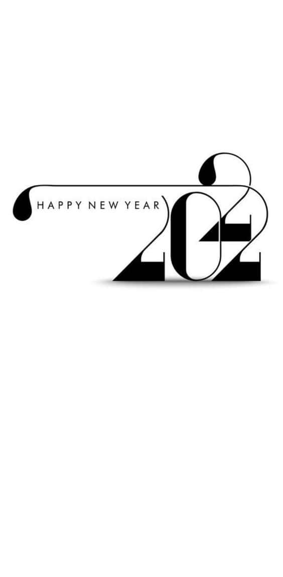 2022, HAPPY NEW YEAR, black, SD Phone Wallpaper