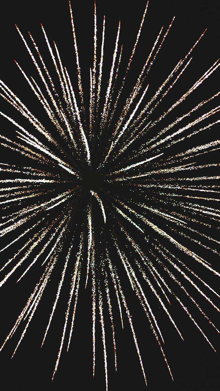 fireworks, golden, black background, HD Phone Wallpaper