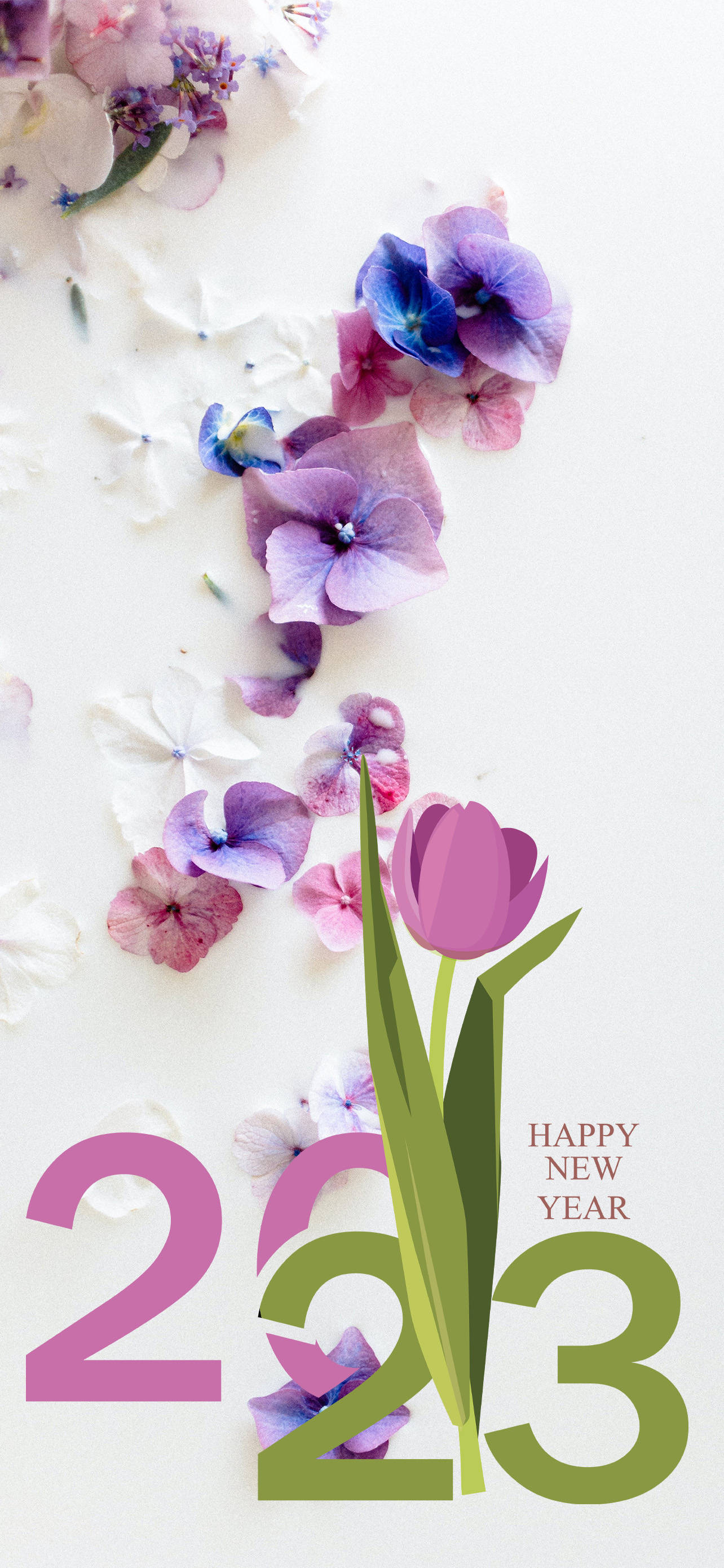 floral aesthetic, purple, pink, 2K Phone Wallpaper