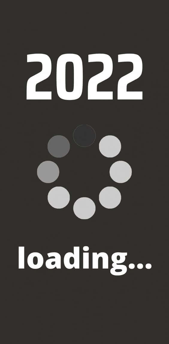 2022, loading..., circular loading indicator, SD Phone Wallpaper