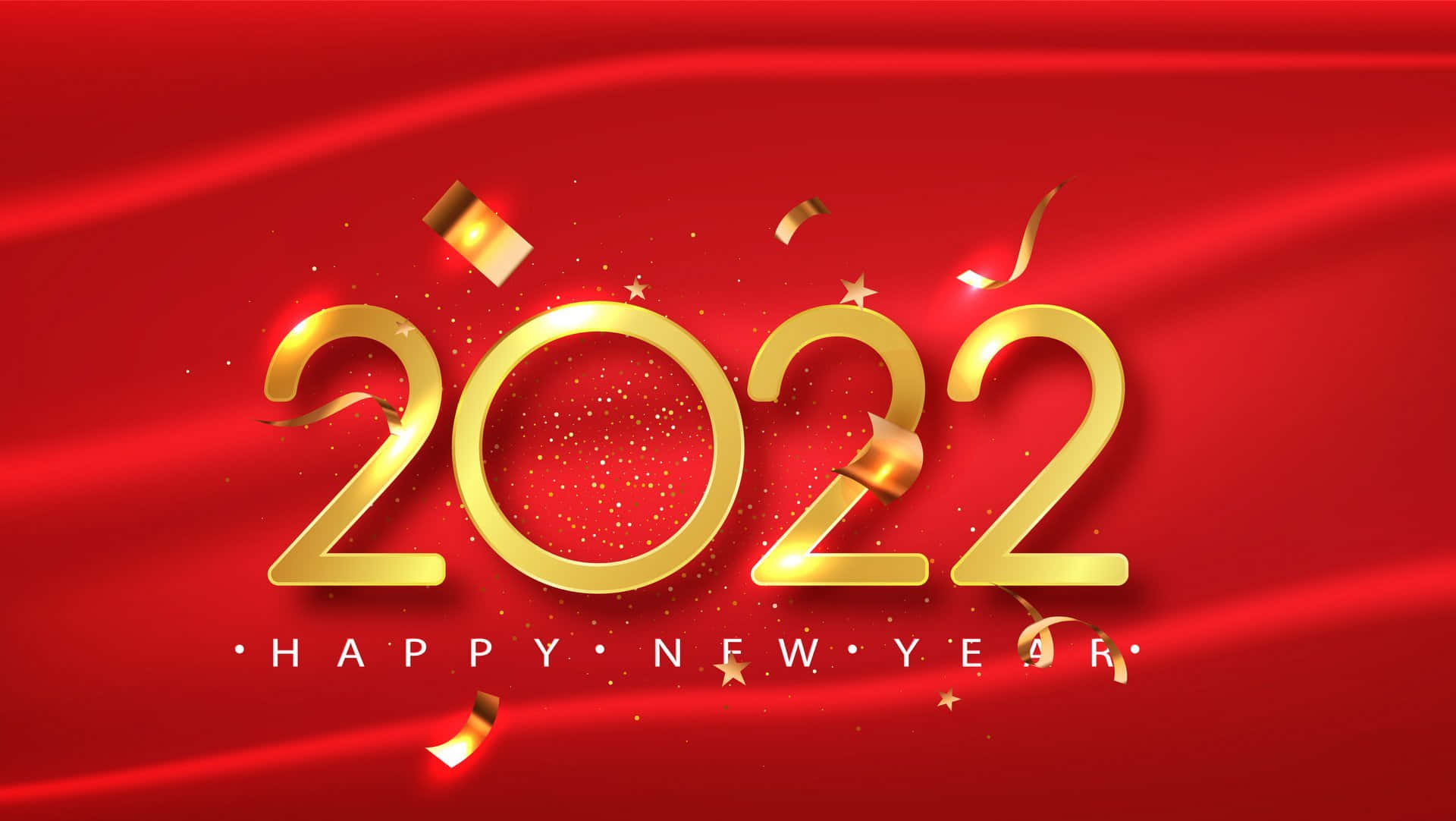 2022, gold, red, Full HD Desktop Wallpaper