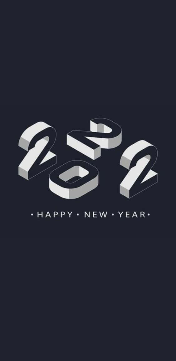 3D Numbers New Year 2022, 2022, silver, SD Phone Wallpaper