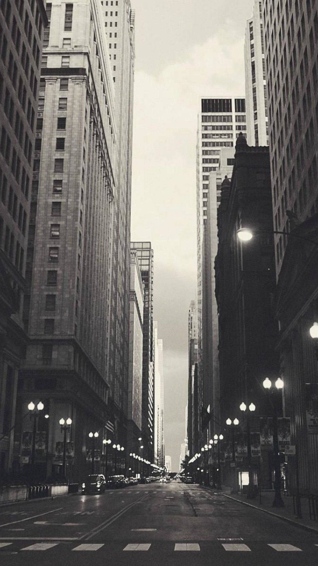 New York, empty street, wet city street, Full HD Phone Wallpaper