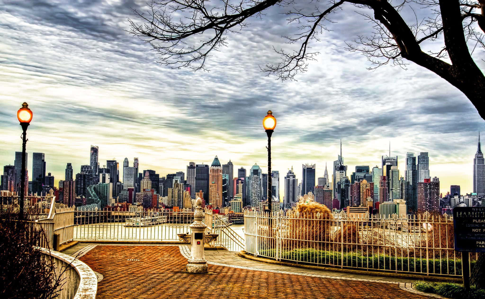 New York City, 4K Ultra HD, park overlook, Full HD Desktop Wallpaper