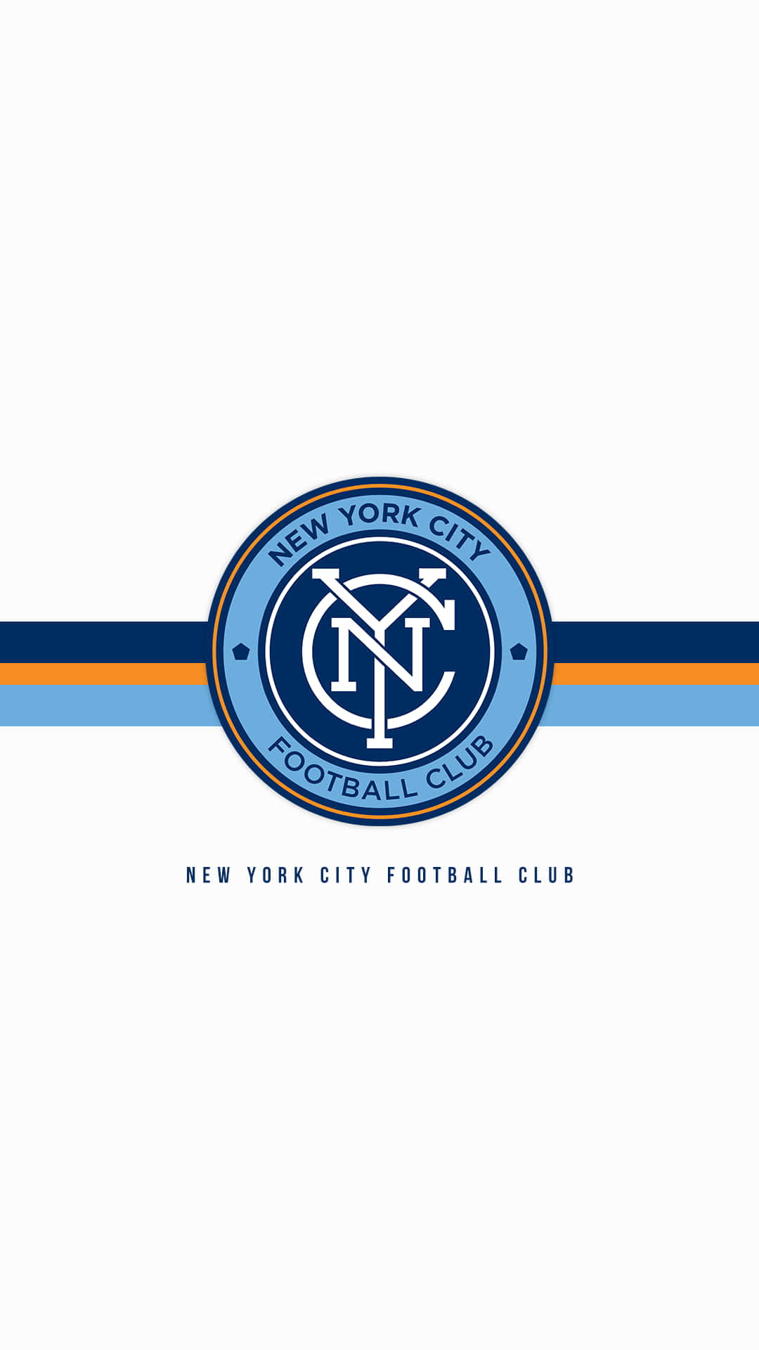 New York City FC, plain logo design, white background, Full HD Phone Wallpaper