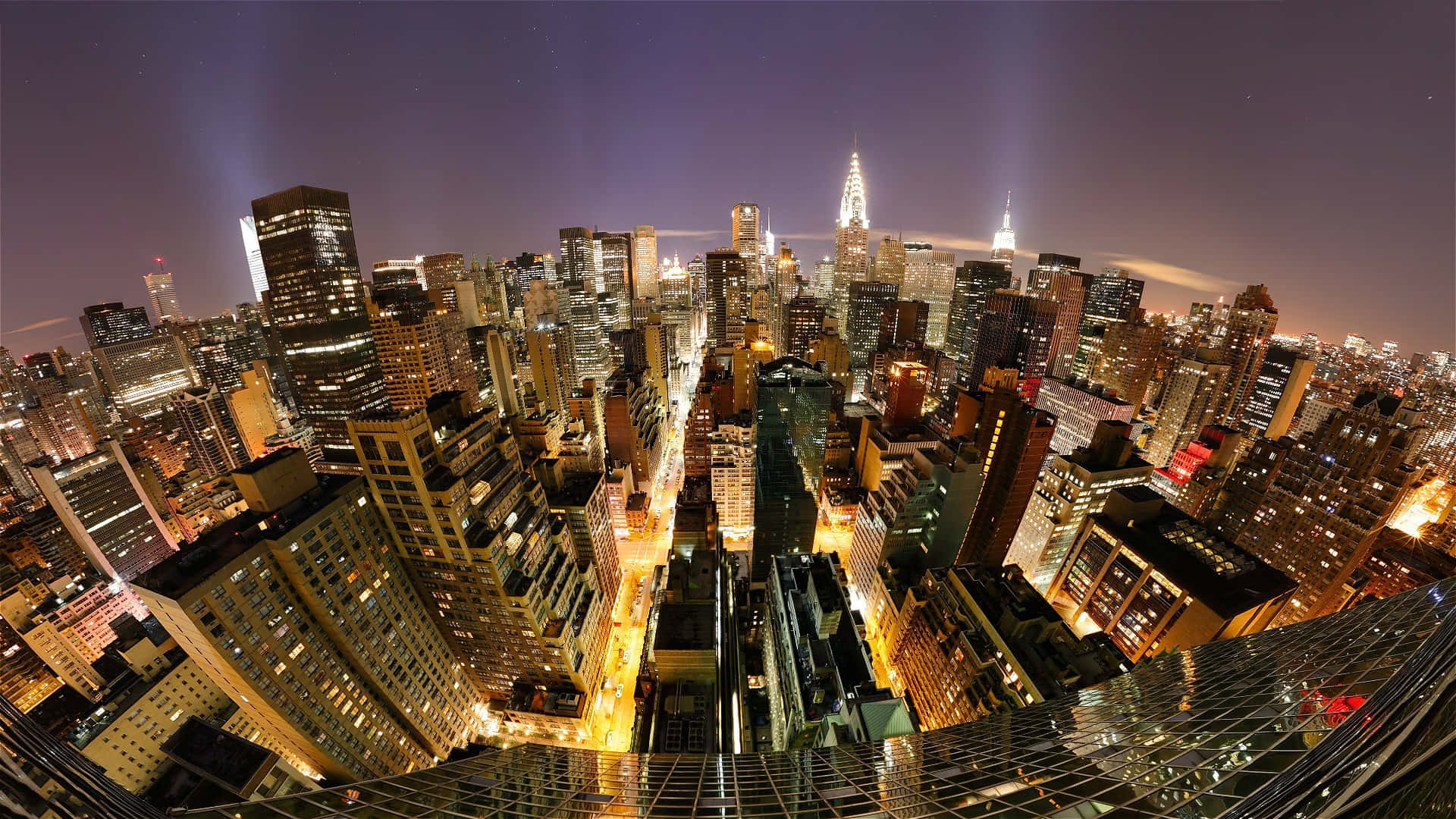 fisheye, New York City Landscape, cityscape, Full HD Desktop Wallpaper
