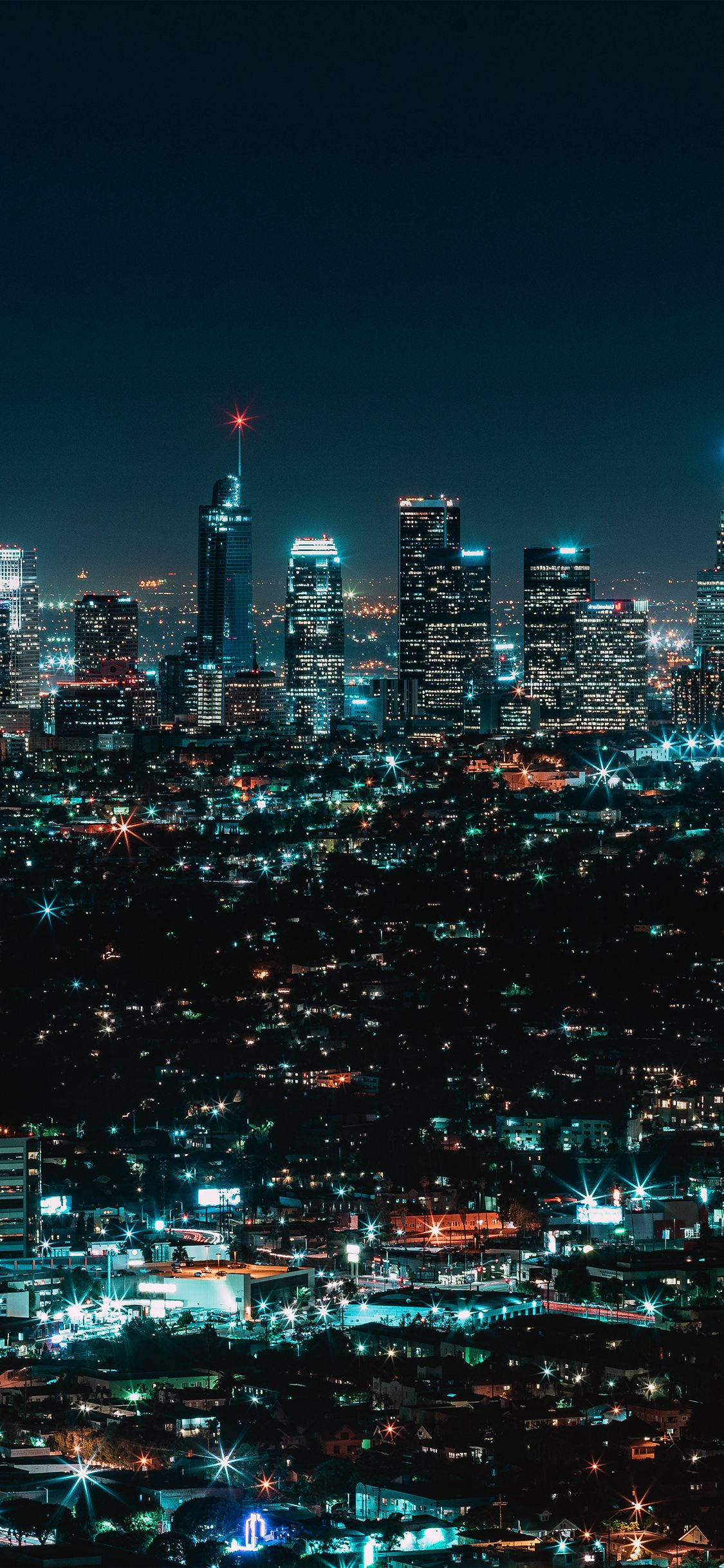 New York Skyline, iPhone, clear night sky, Full HD Phone Wallpaper