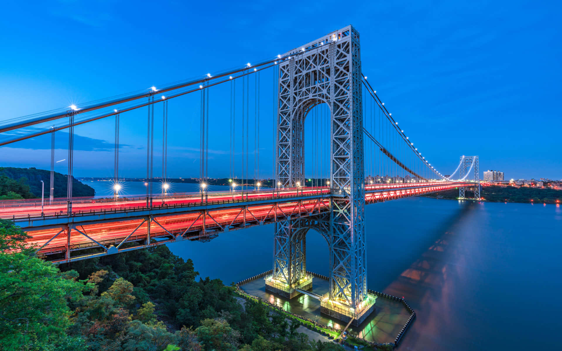 New York City, 4K Ultra HD, suspension bridge, Full HD Desktop Wallpaper