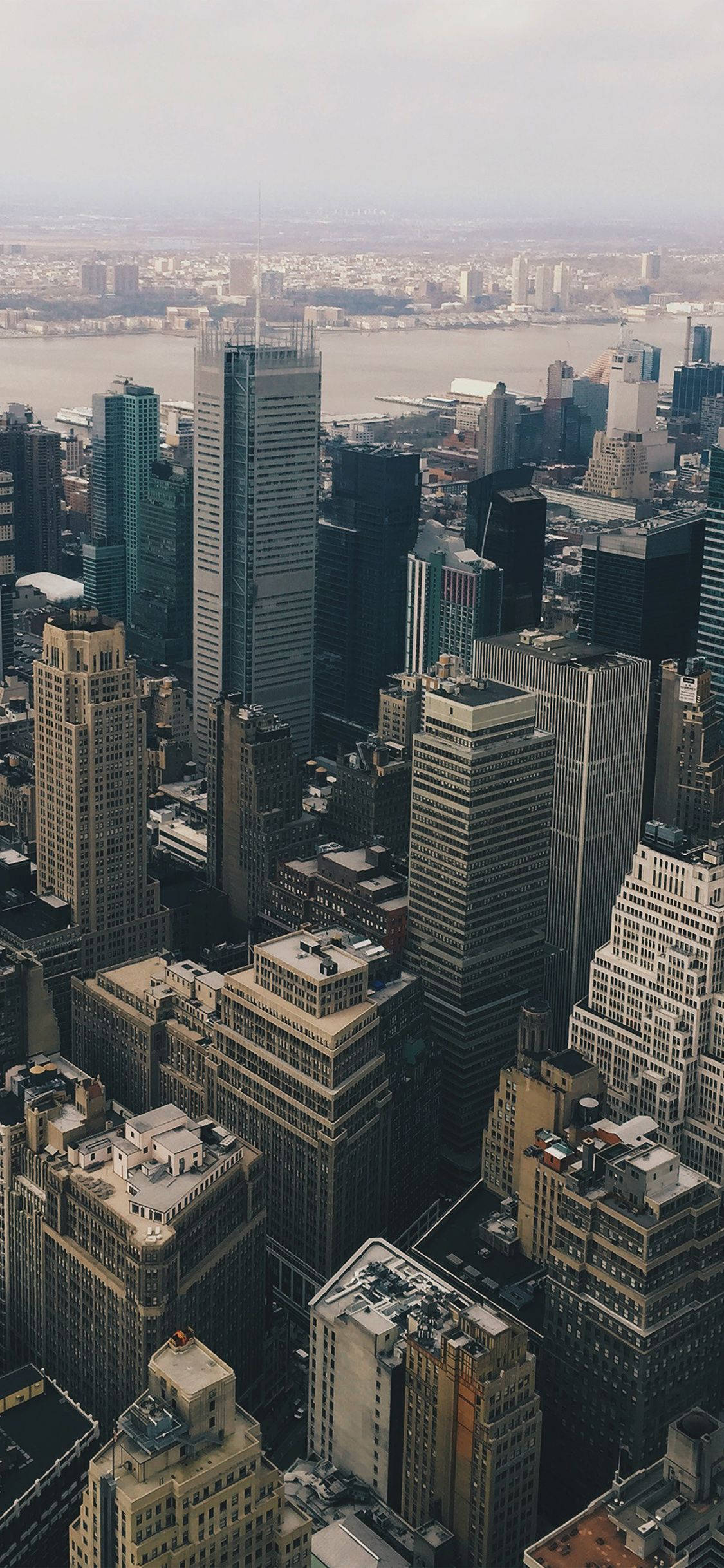 New York Skyline, iPhone, aerial view, Full HD Phone Wallpaper