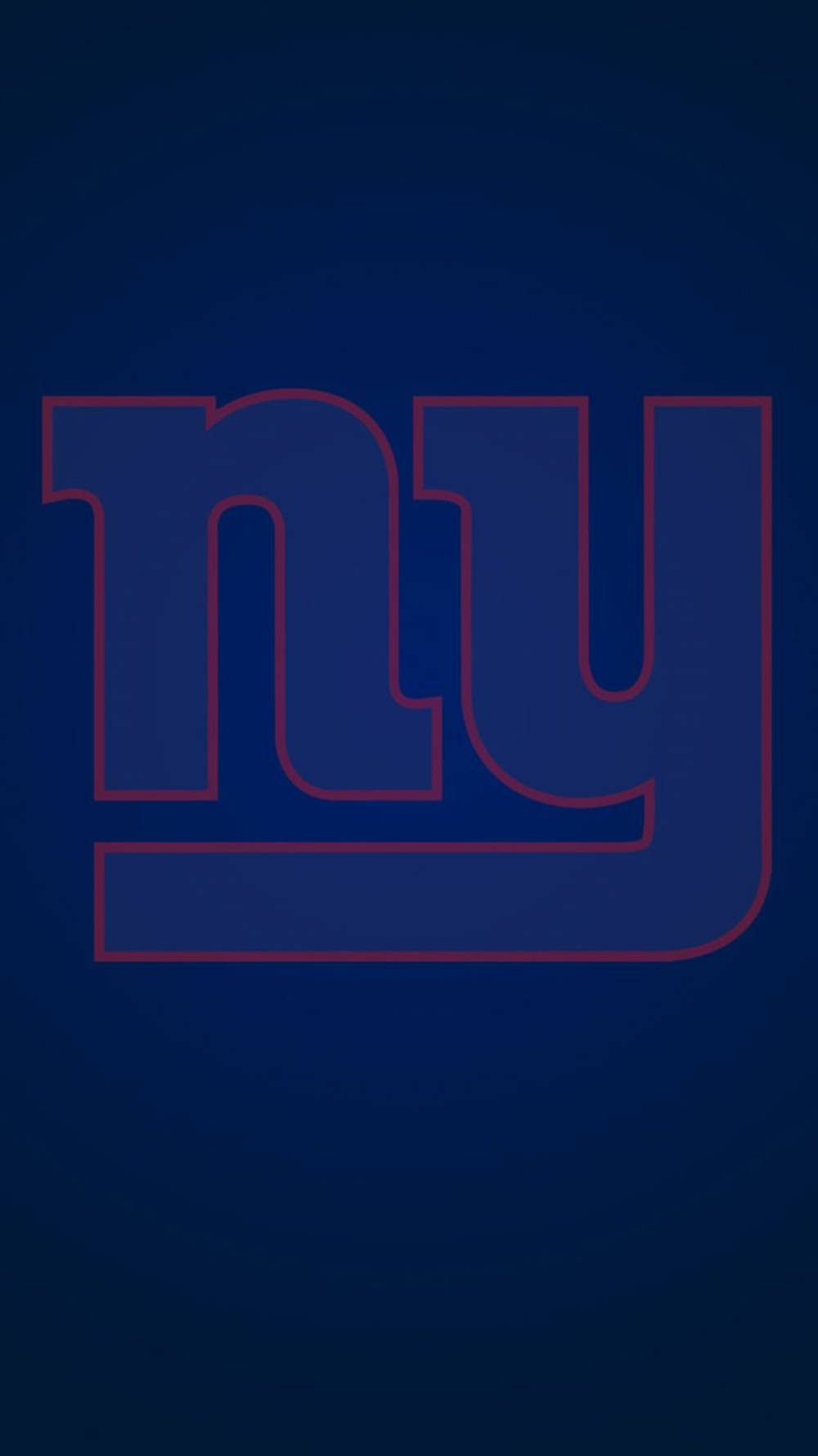 New York Giants Logo, red trim, deep blue gradient background, HD Phone Wallpaper