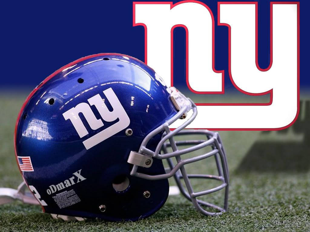 New York Giants, blue helmet, green turf, SD Desktop Wallpaper
