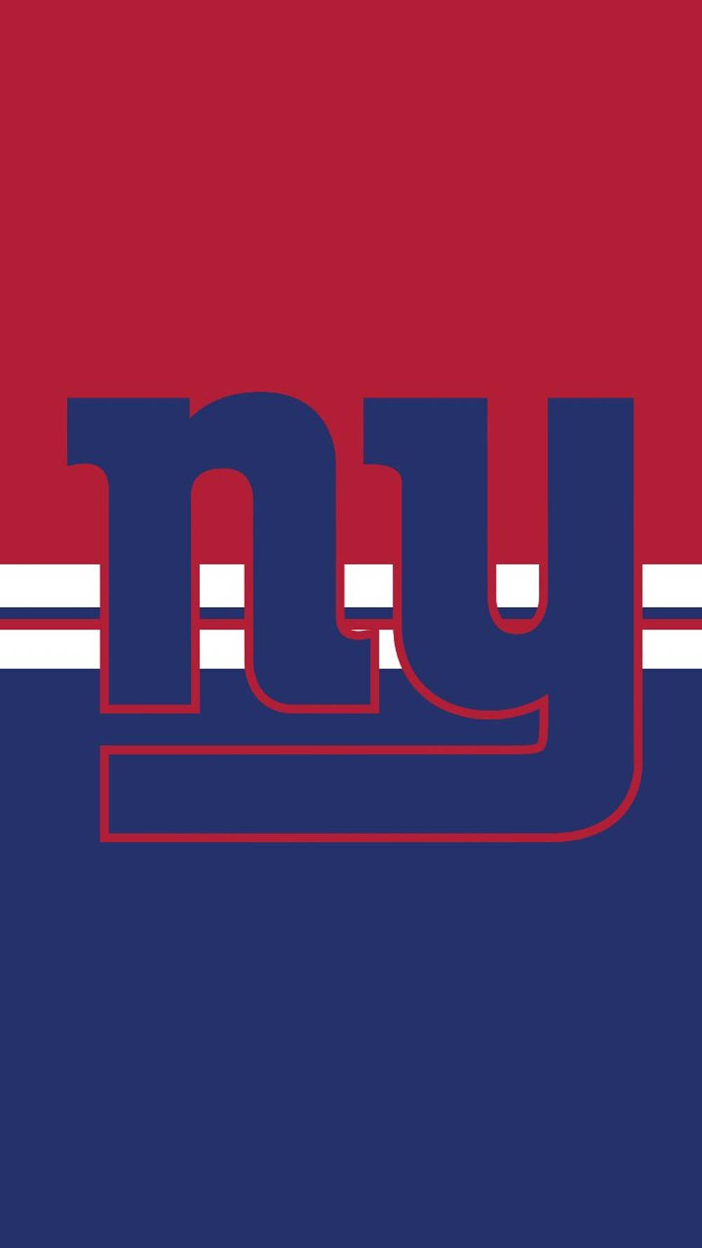 New York Giants Logo, navy blue, red outline, HD Phone Wallpaper