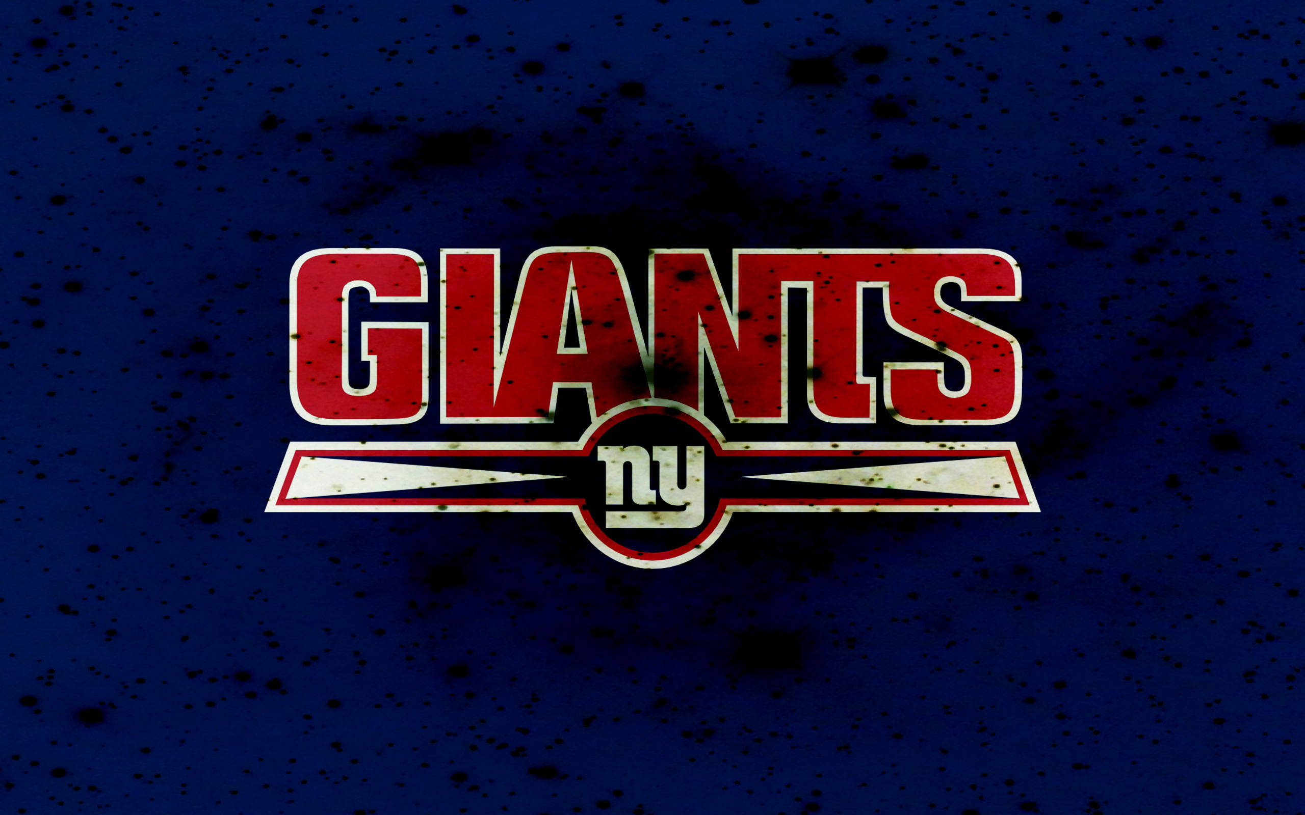 New York Giants, red Giants logo, white outline, 2K Desktop Wallpaper