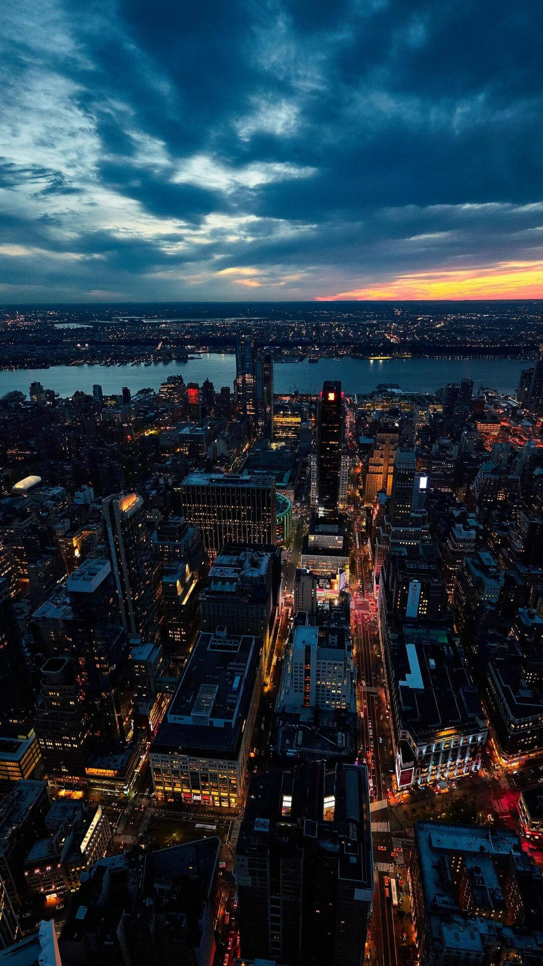 New York, iPhone, dusk, Full HD Phone Wallpaper