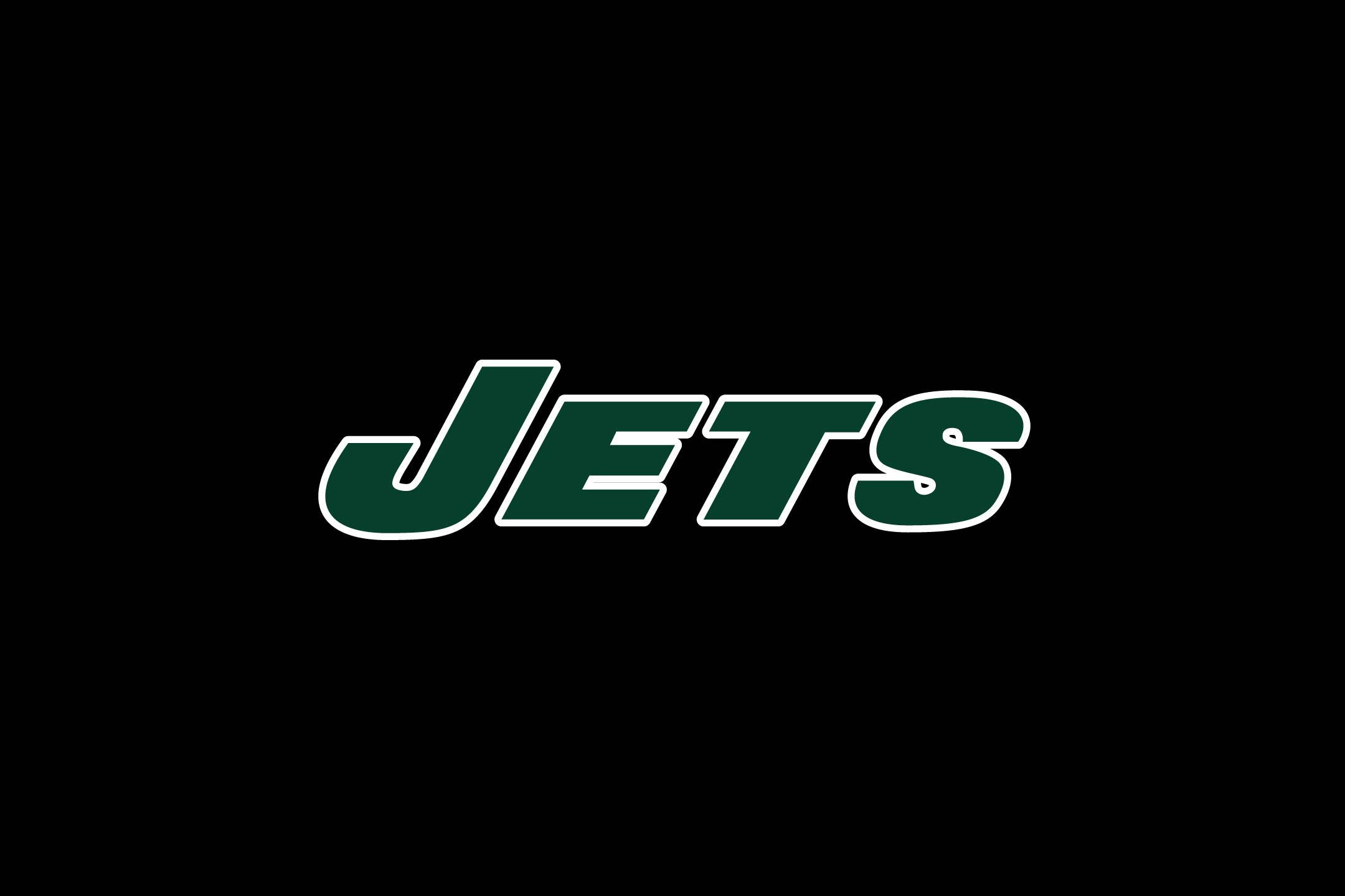 New York Jets, simple logo, green, Full HD Desktop Wallpaper