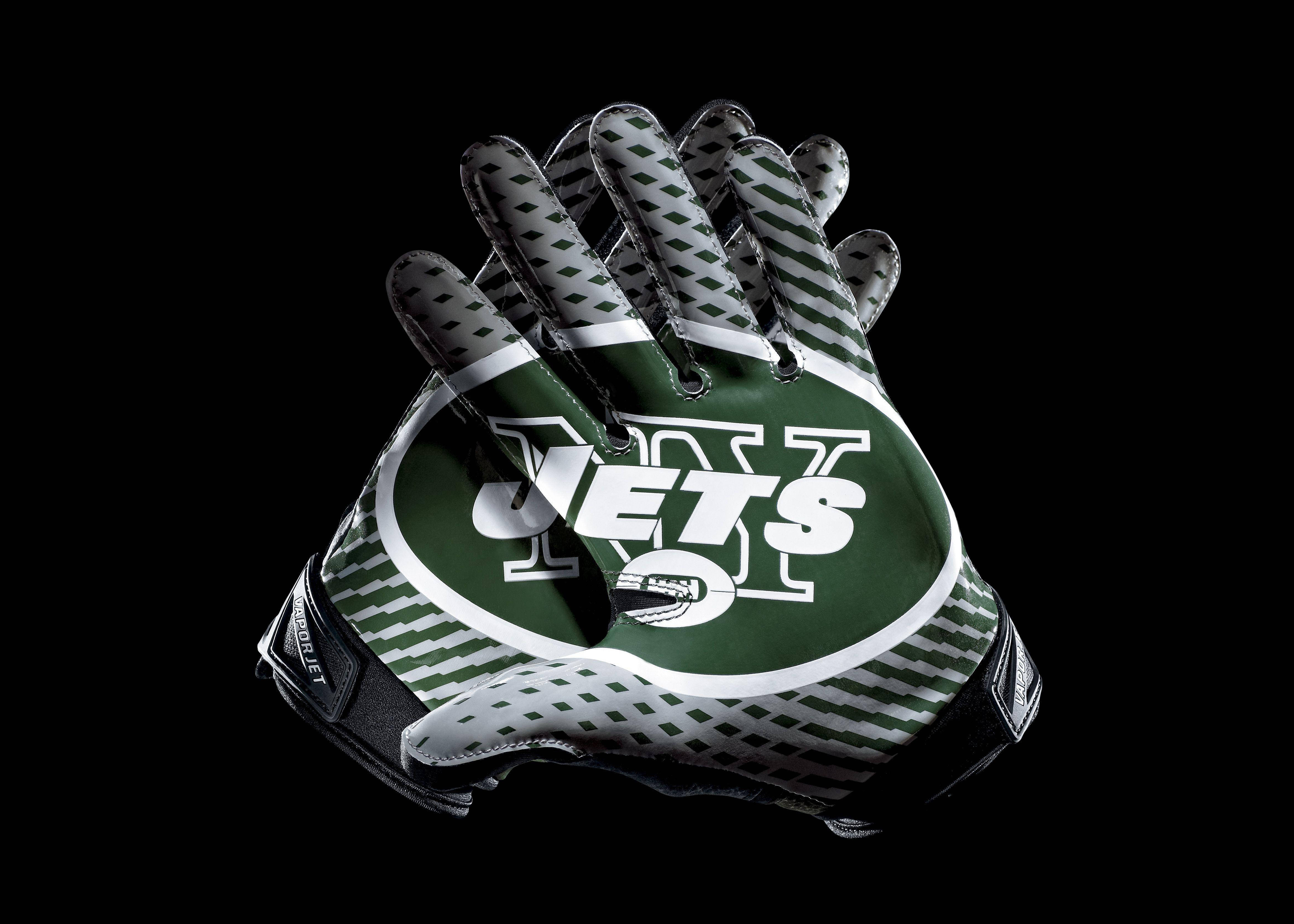 New York Jets, green white and black patterned design, black background, 4K Desktop Wallpaper