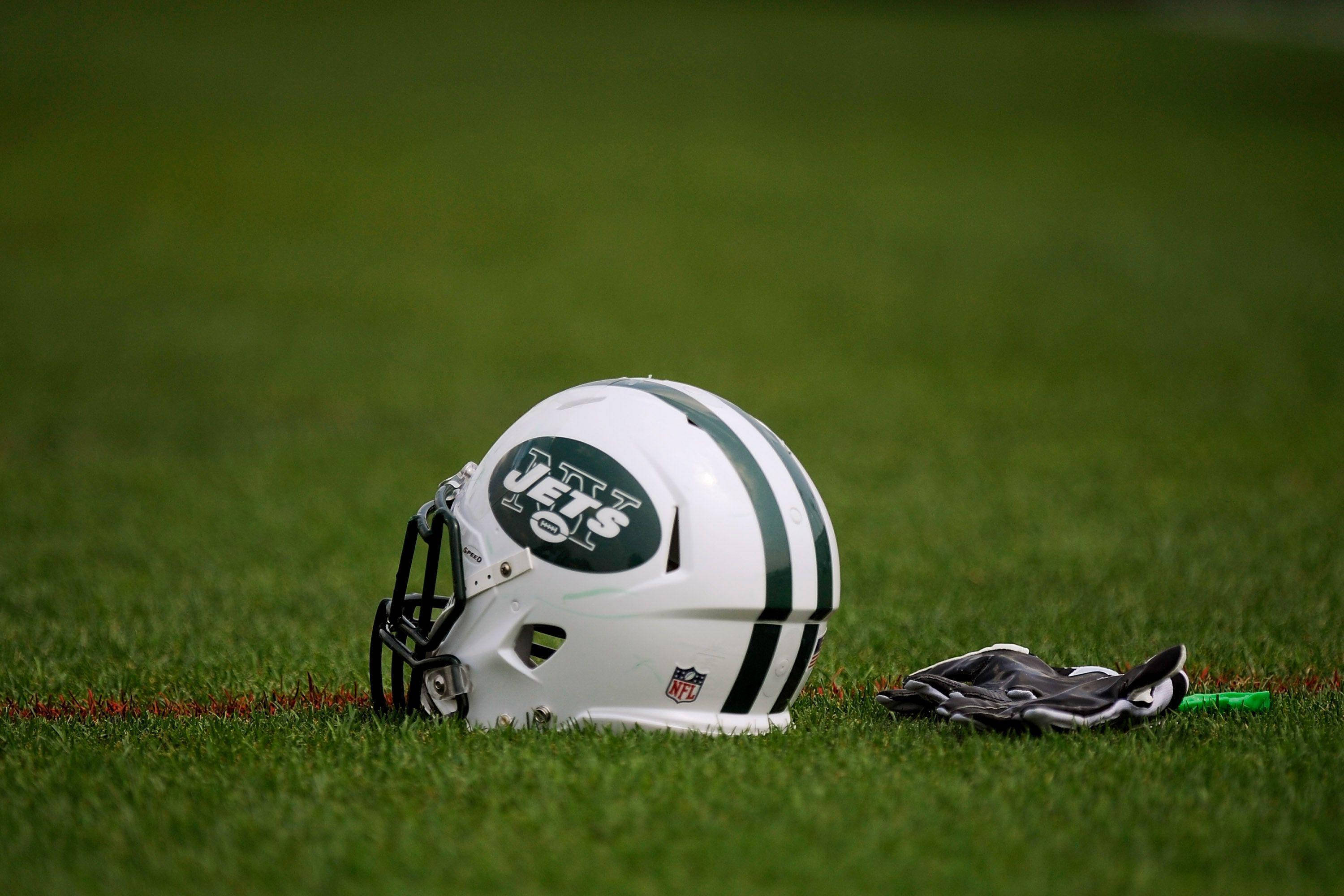 New York Jets, football helmet, glove, 2K Desktop Wallpaper