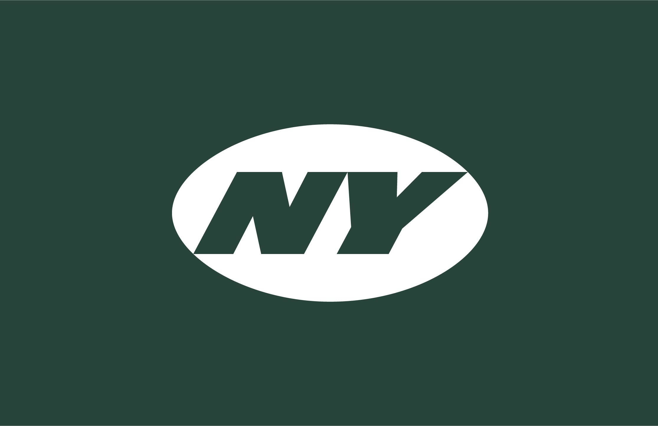 New York Jets, minimalist logo, green, Full HD Desktop Wallpaper