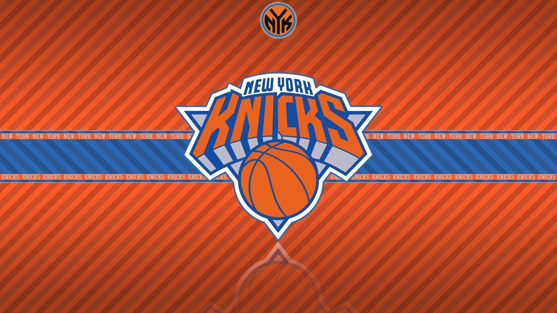 New York Knicks, orange, blue, Full HD Desktop Wallpaper