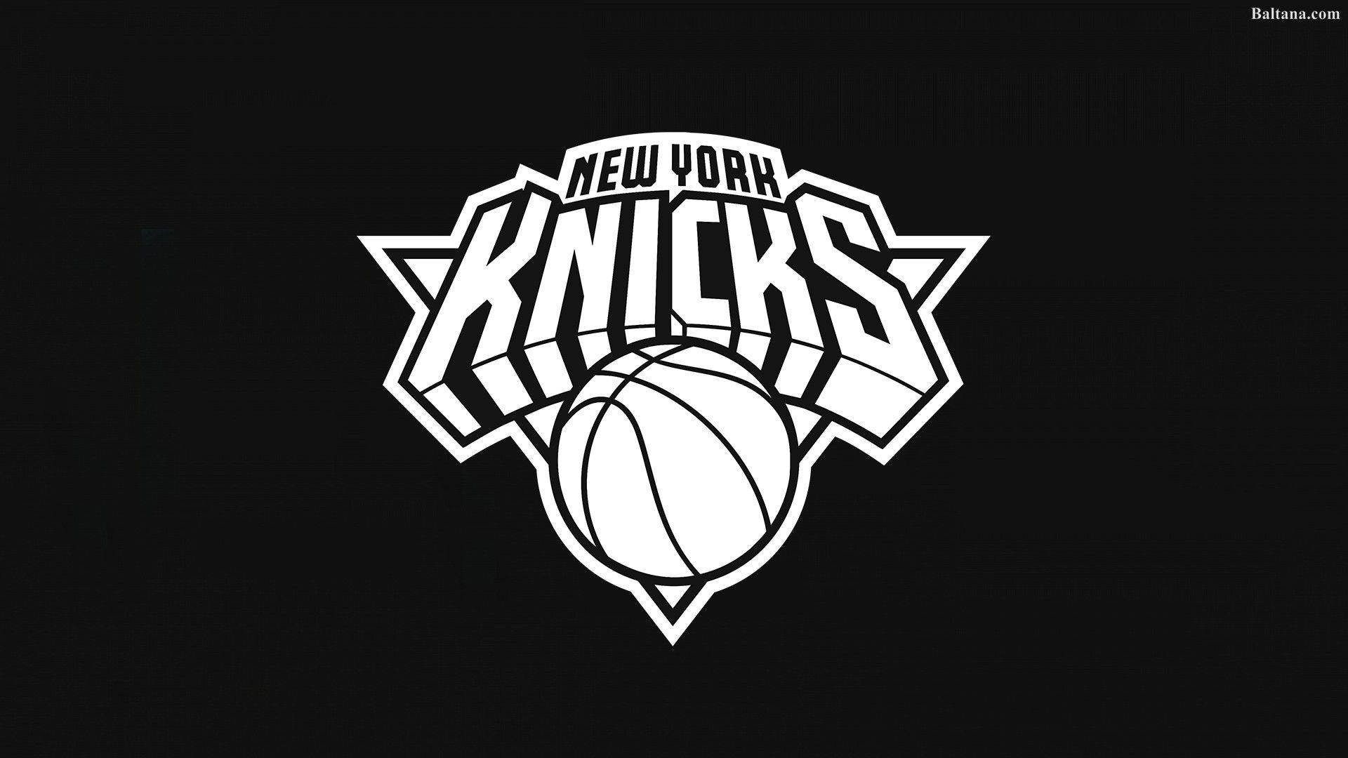 New York Knicks, black, white, Full HD Desktop Wallpaper