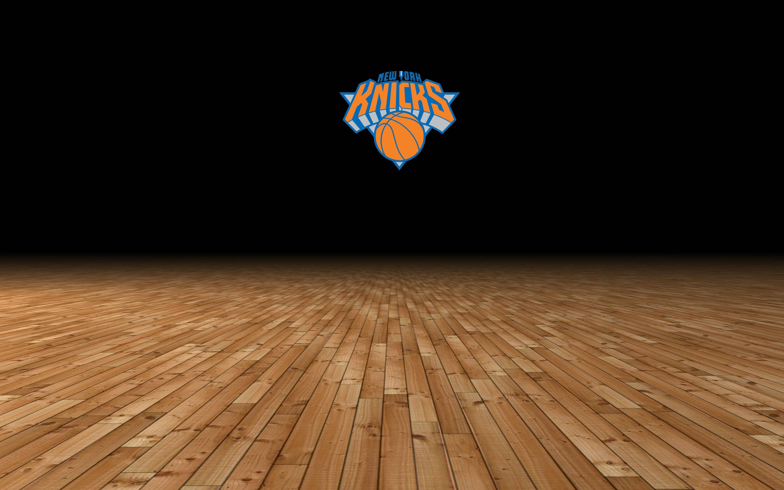 New York Knicks, wooden basketball court floor, polished wooden floor, 2K Desktop Wallpaper