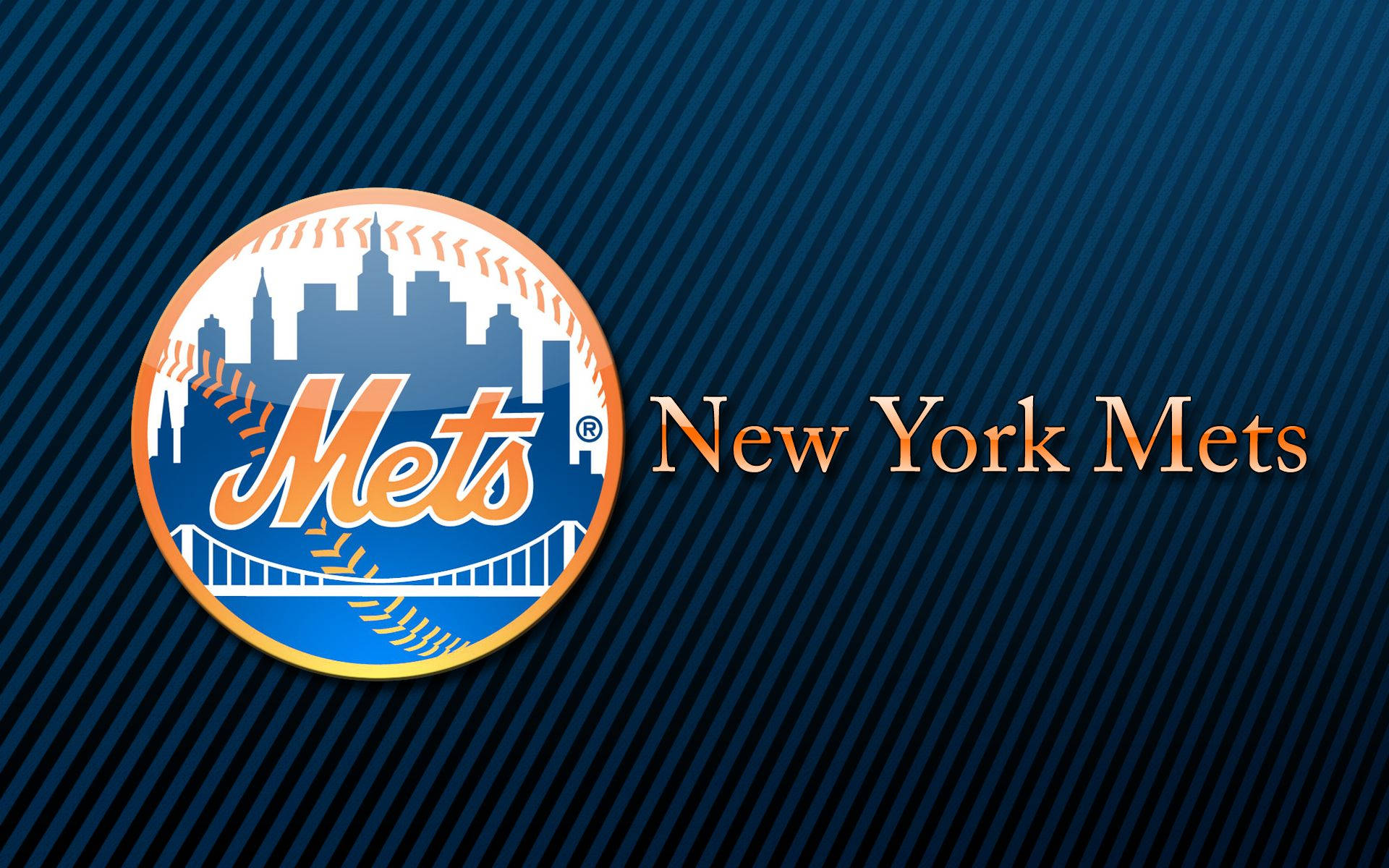 New York Mets, slant stripes, baseball stitching, Full HD Desktop Wallpaper