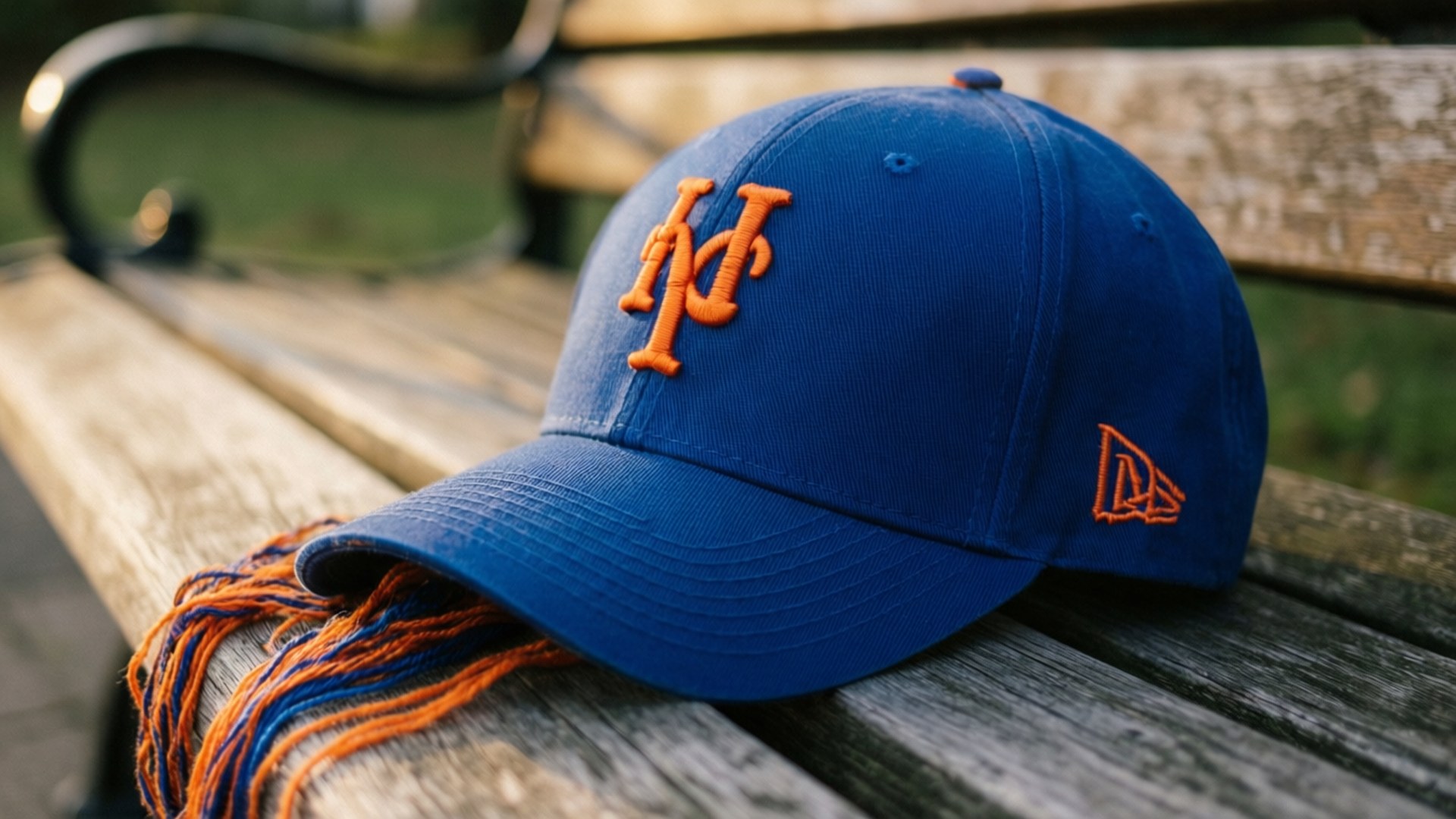 royal blue, New York Mets, orange logo, Full HD Desktop Wallpaper
