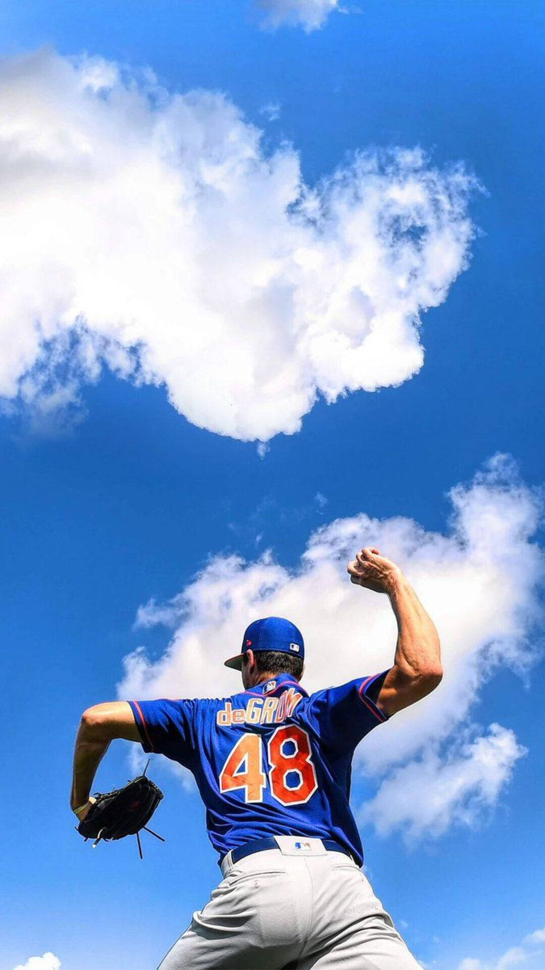 New York Mets, blue jersey, number 48, Full HD Phone Wallpaper