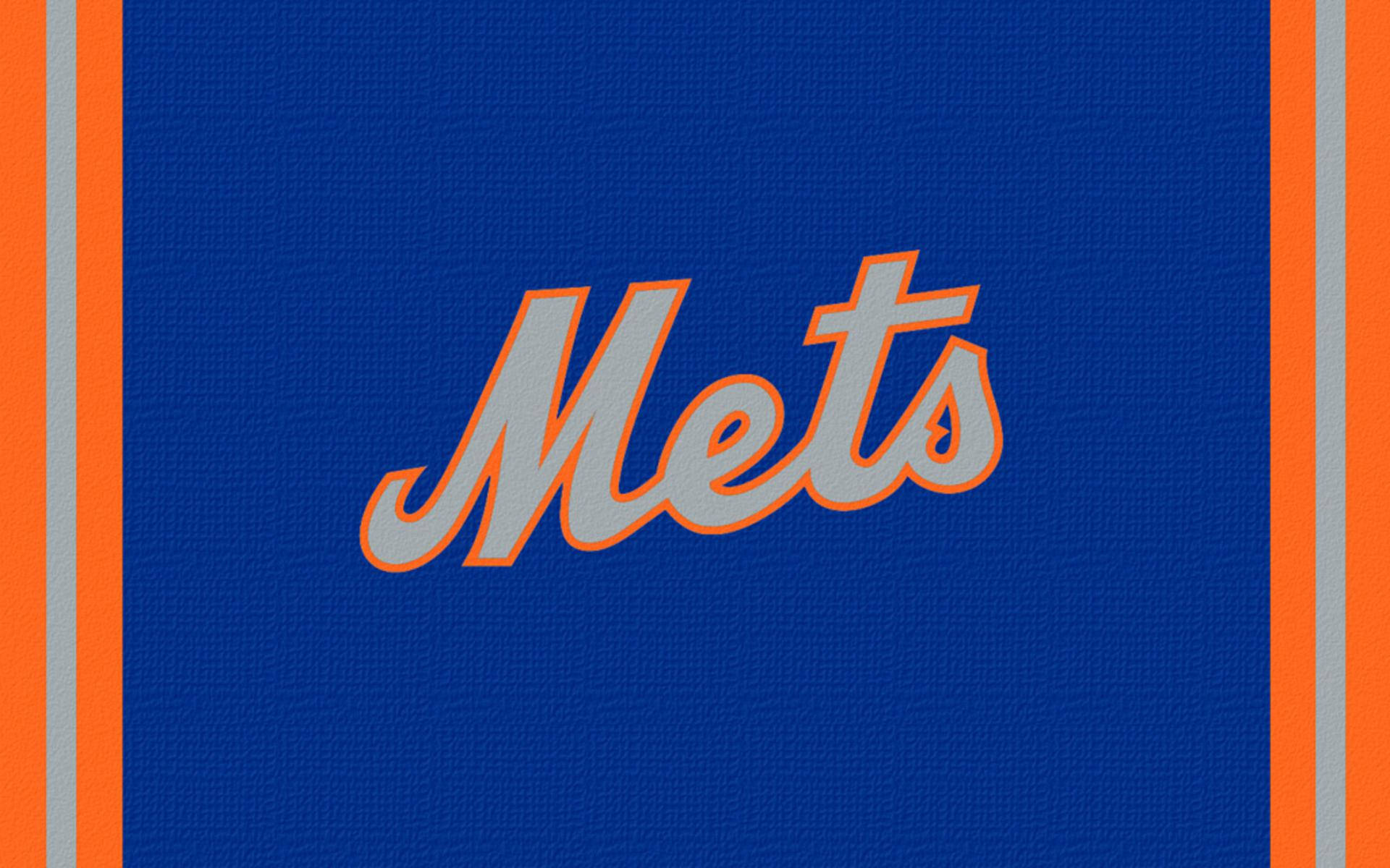 New York Mets, orange outline, silver and orange script, Full HD Desktop Wallpaper