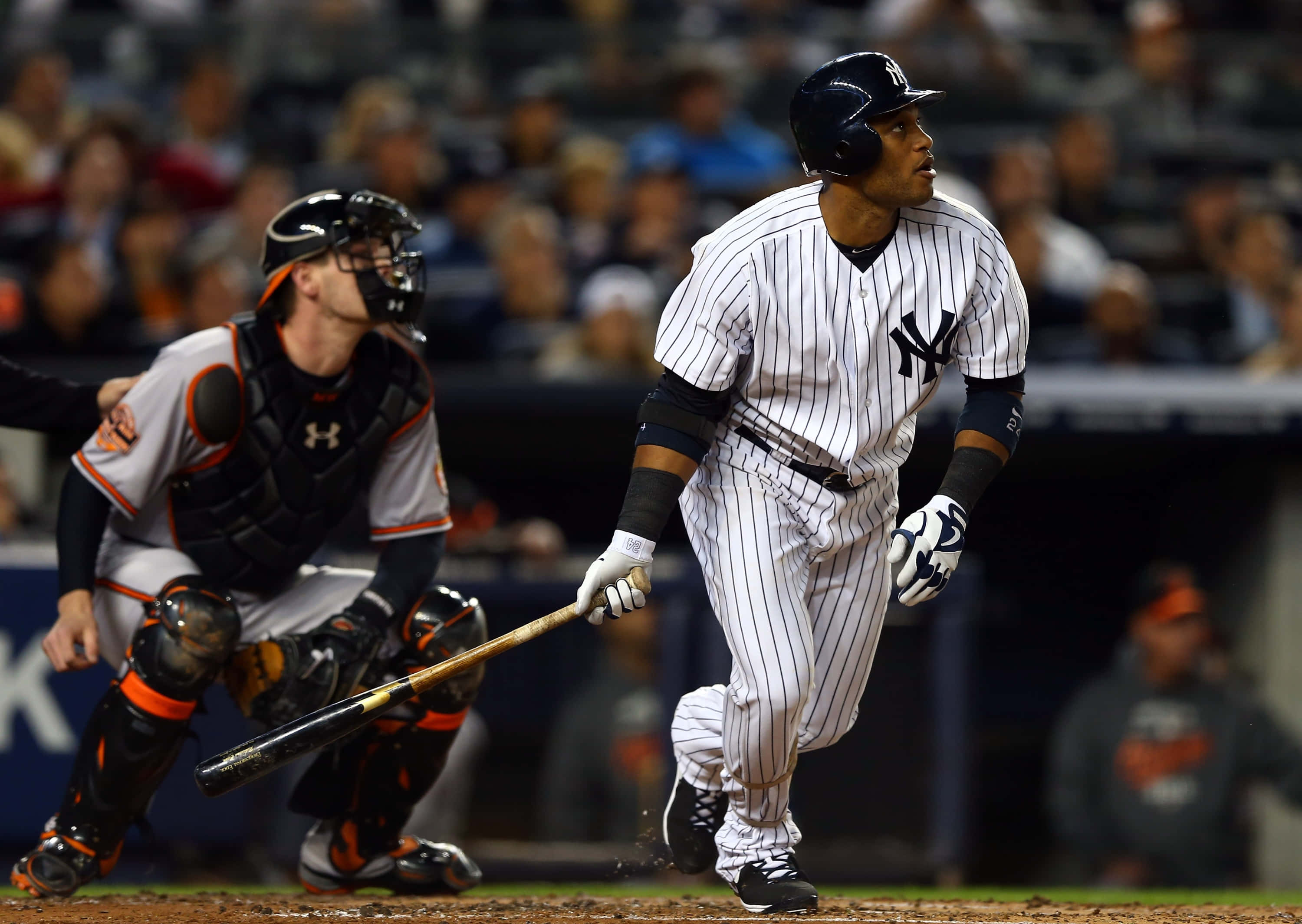 New York Yankees, pinstripes, home run, 2K Desktop Wallpaper