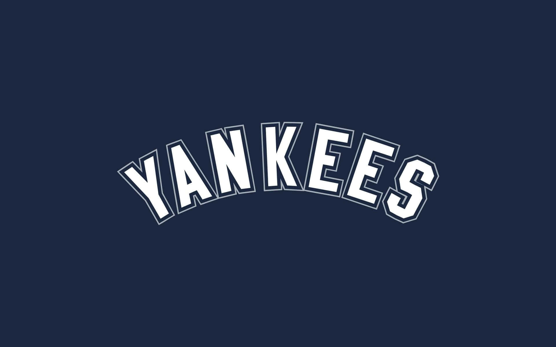 New York Yankees, HD Logo, white arched text, Full HD Desktop Wallpaper
