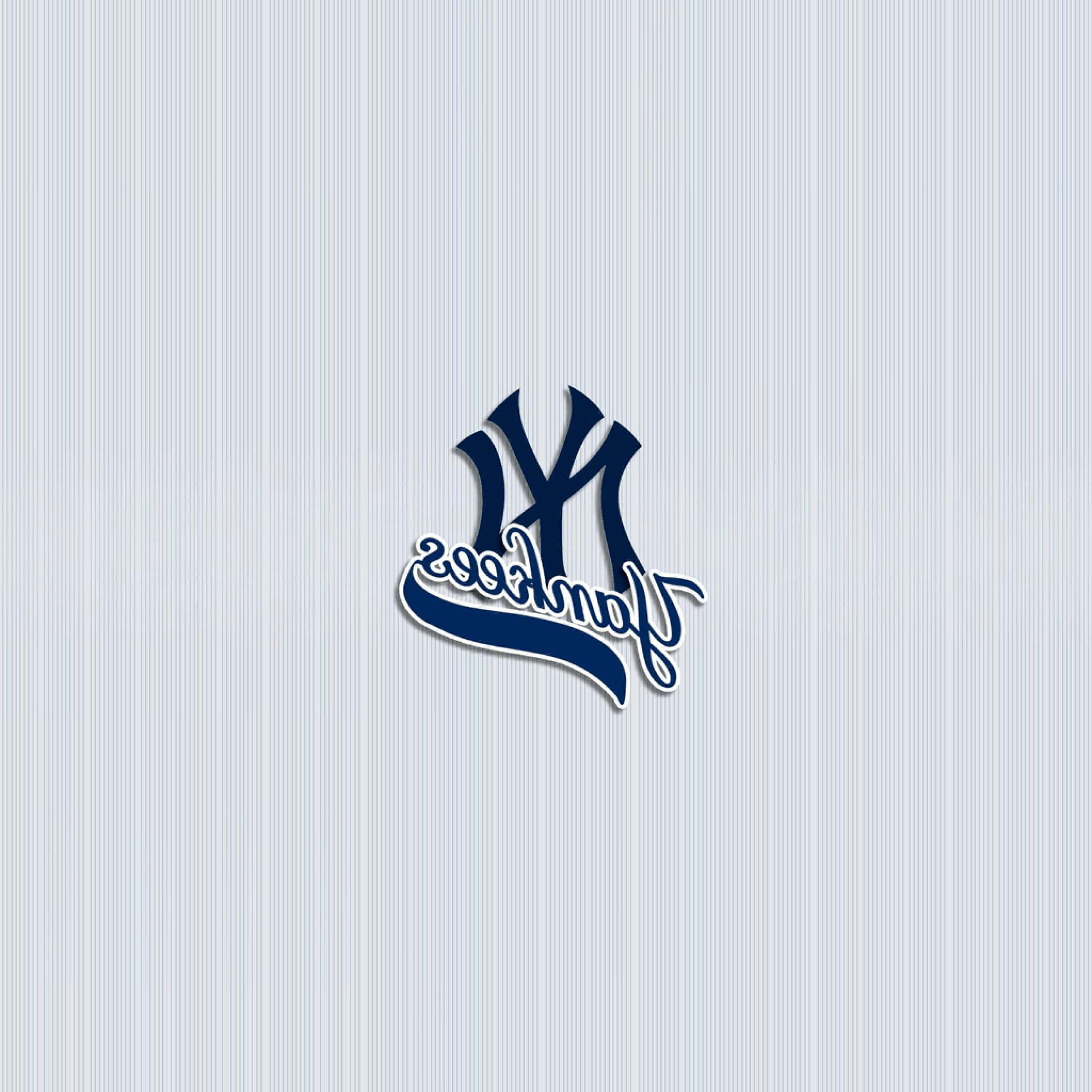New York Yankees, navy blue, white outline, Full HD Desktop Wallpaper
