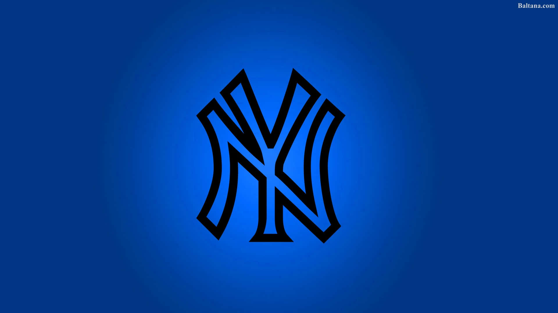 New York Yankees, interlocked NY logo, royal blue, Full HD Desktop Wallpaper