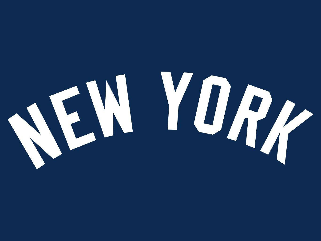 New York Yankees, arched logo text, NEW YORK, HD Desktop Wallpaper