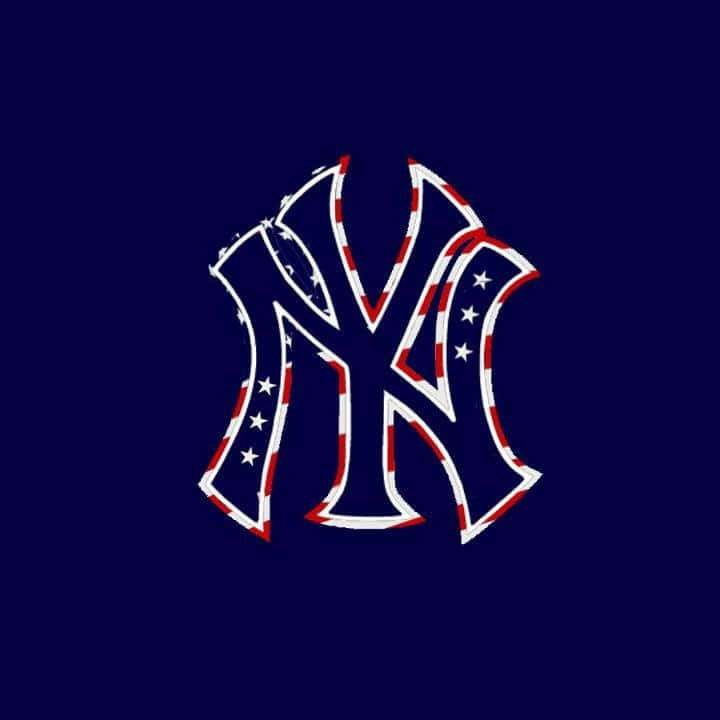 New York Yankees, logo, stars and stripes design, SD Desktop Wallpaper