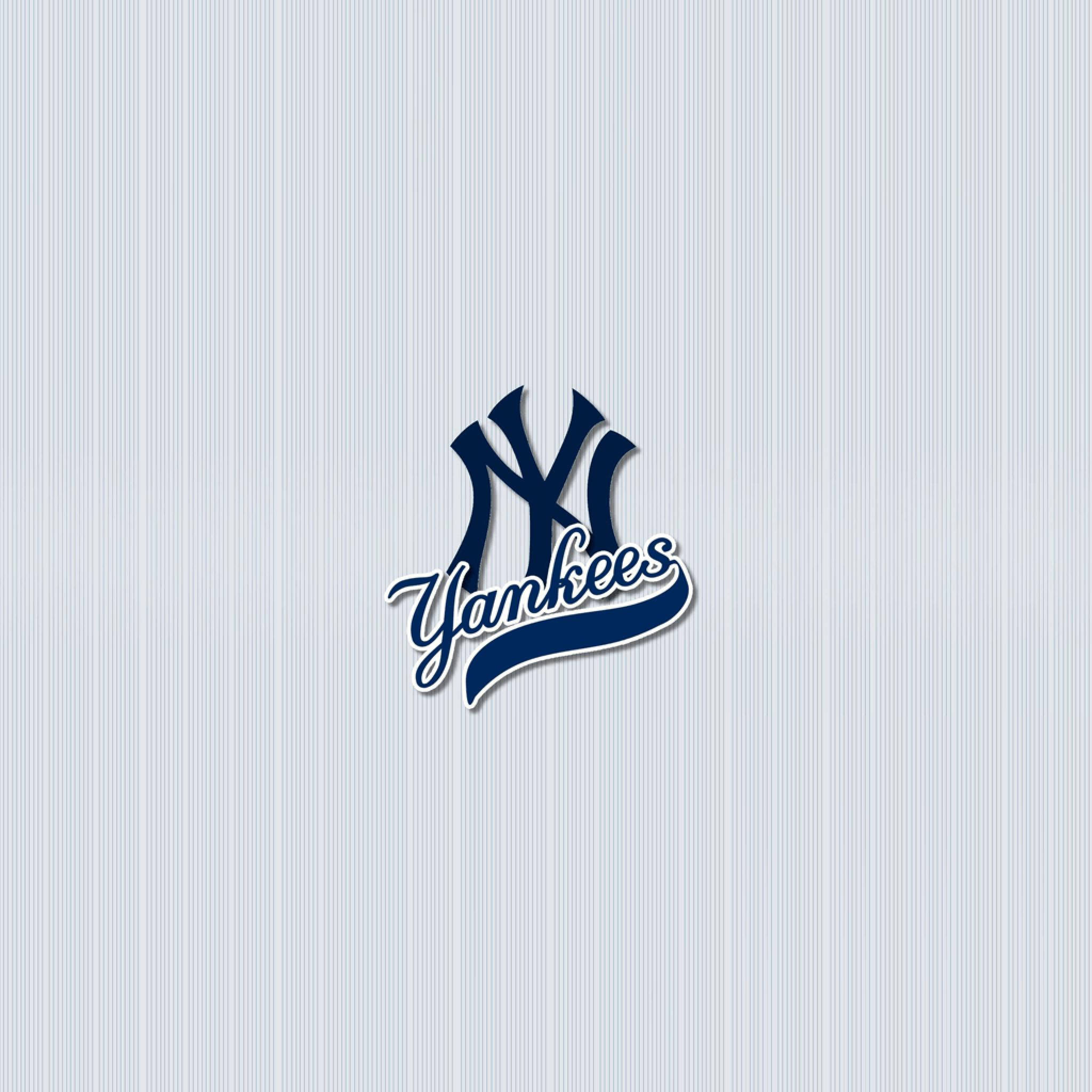 New York Yankees, pinstripe wordmark logo, navy blue, Full HD Desktop Wallpaper
