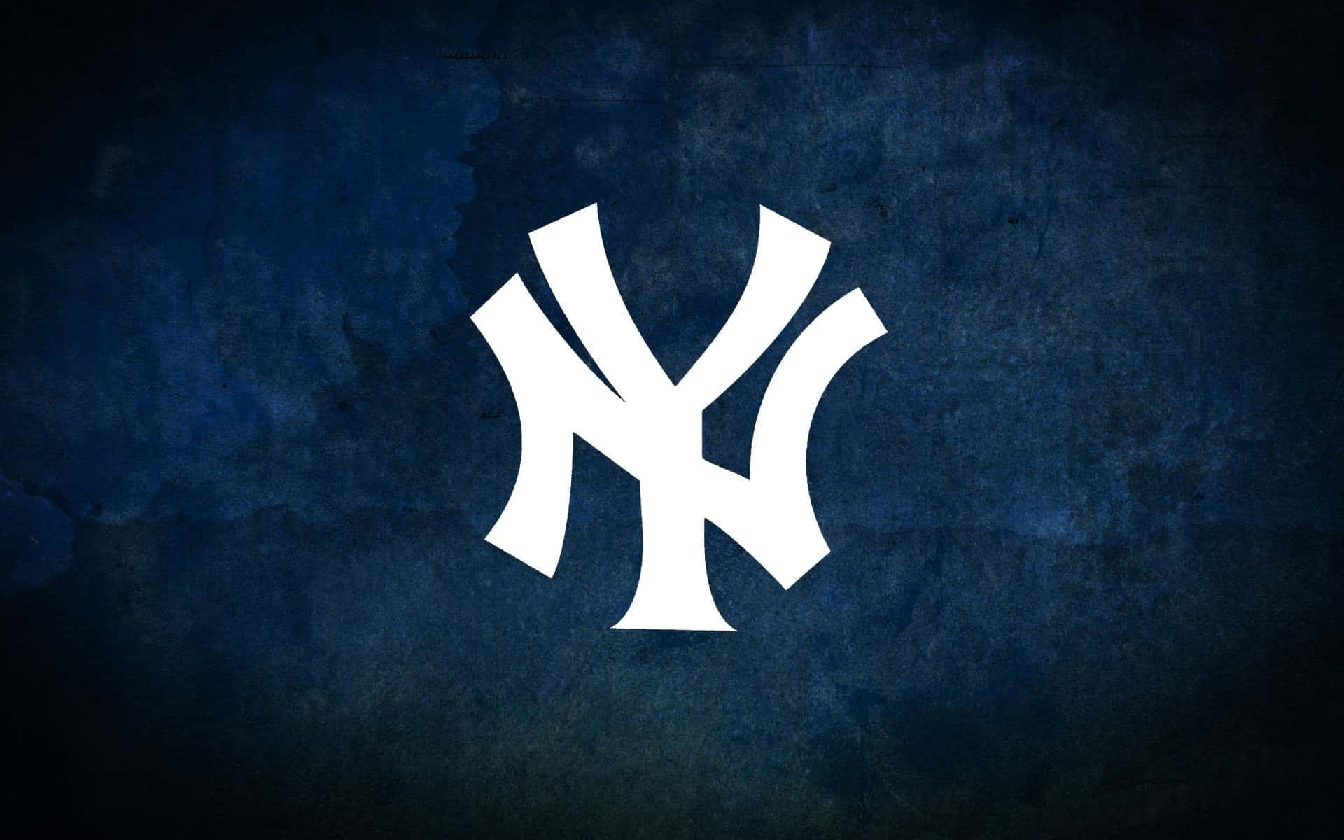 New York Yankees, white logo, dark blue grungy background, Full HD Desktop Wallpaper
