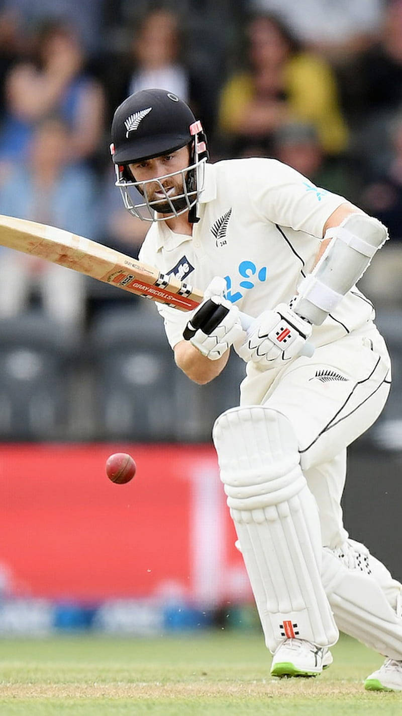 New Zealand Cricket, All-White Uniform, cricket batsman, HD Phone Wallpaper
