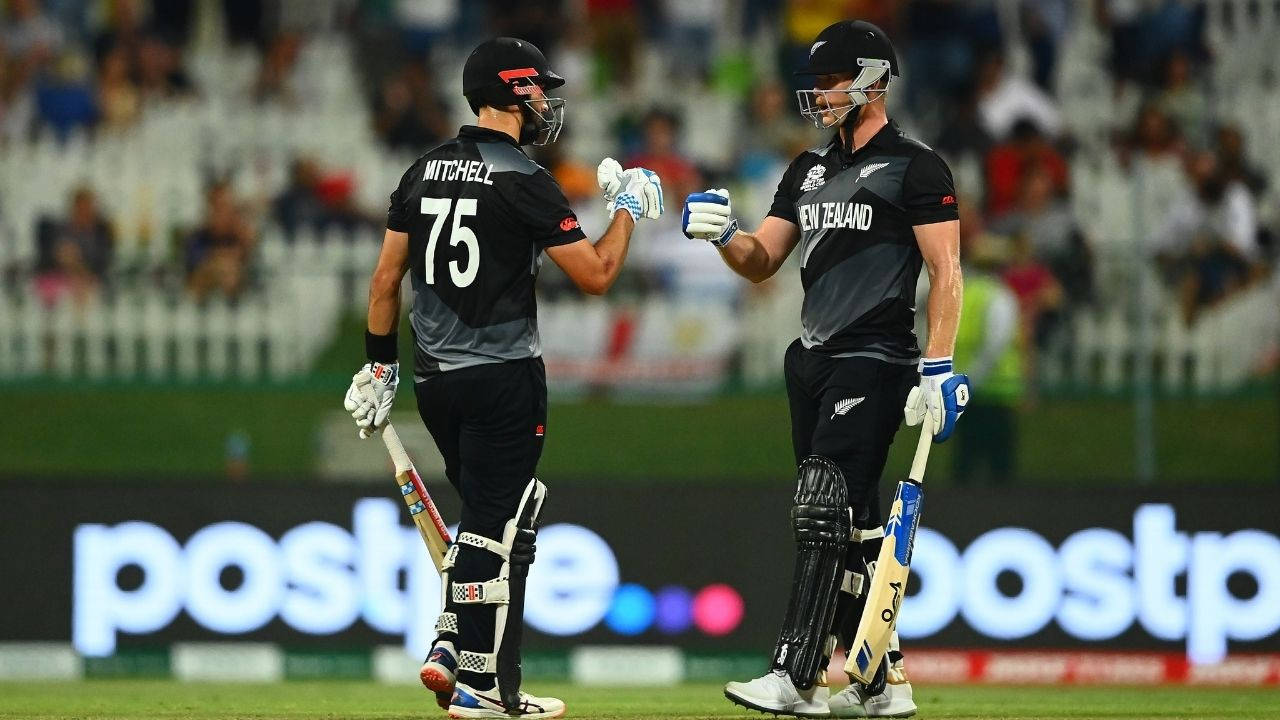 New Zealand Cricket, black uniforms, stadium field, HD Desktop Wallpaper
