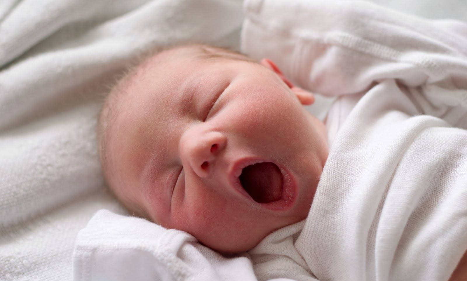 newborn baby, soft white fabric, rosy cheeks, HD Desktop Wallpaper