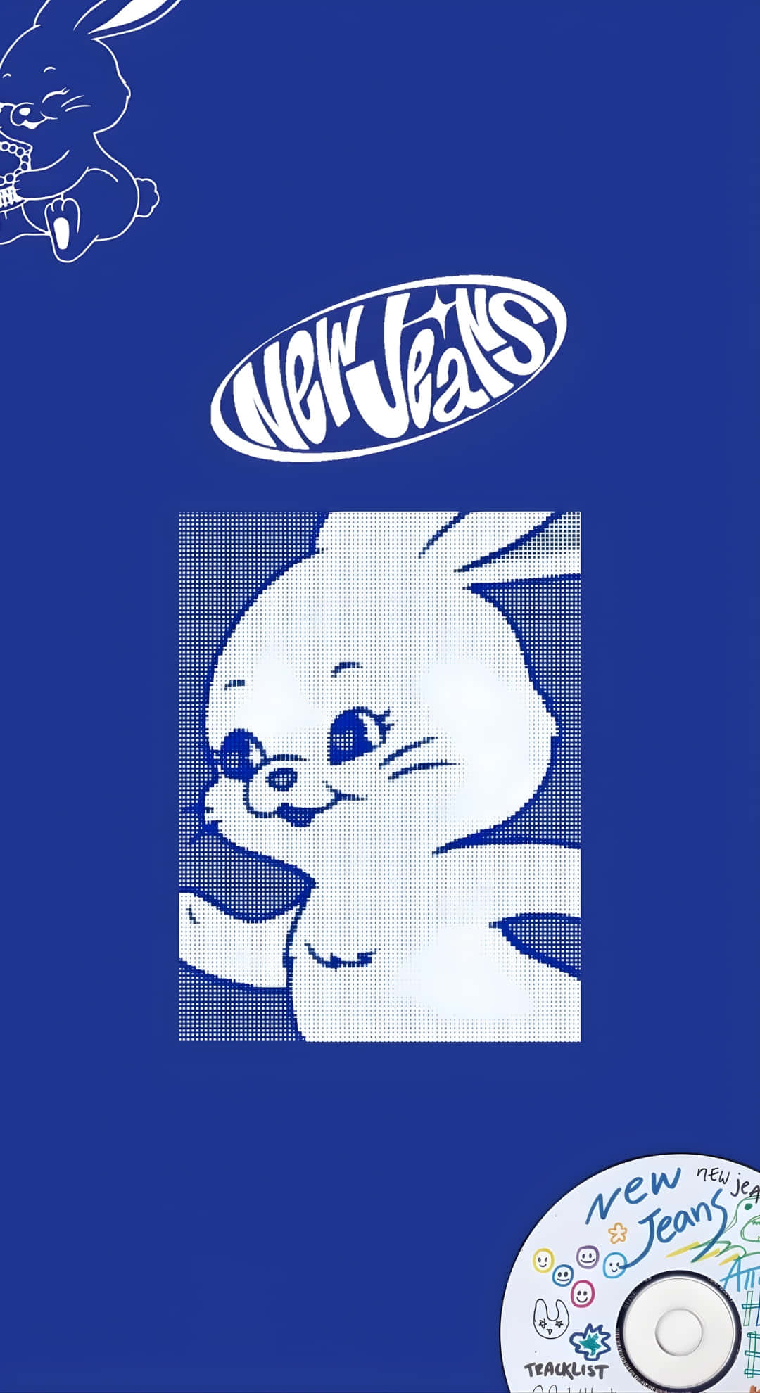 Newjeans Bunny, NewJeans, white rabbit, Full HD Phone Wallpaper