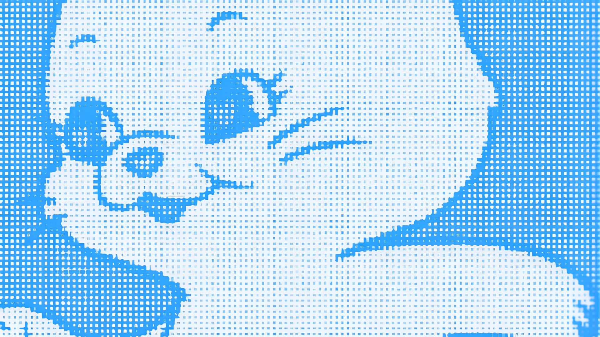 Newjeans Bunny, blue, white, Full HD Desktop Wallpaper